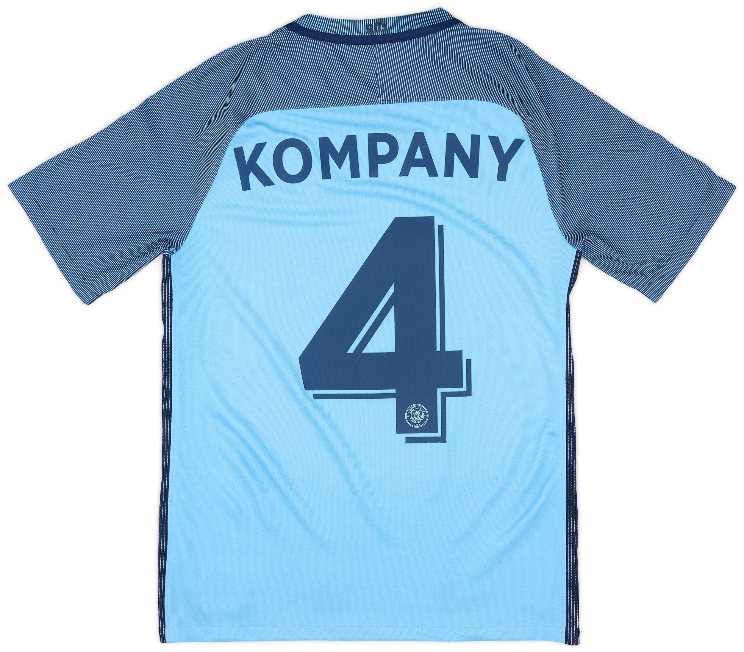 2016-17 Manchester City Home Shirt Kompany #4 - 7/10 - (S)