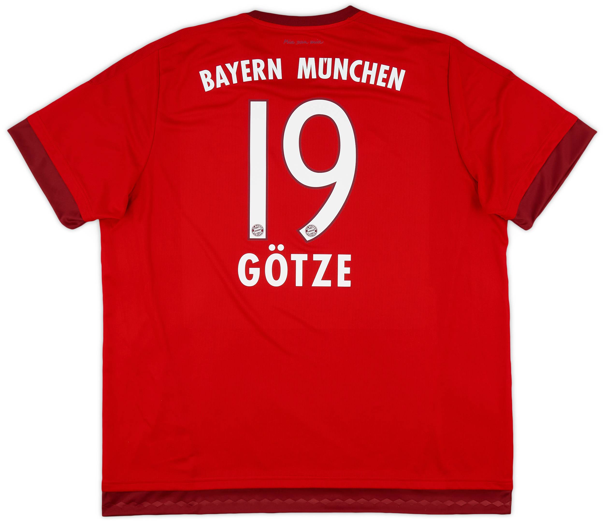 2015-16 Bayern Munich Home Shirt Gotze #19 - 7/10 - (XXL)