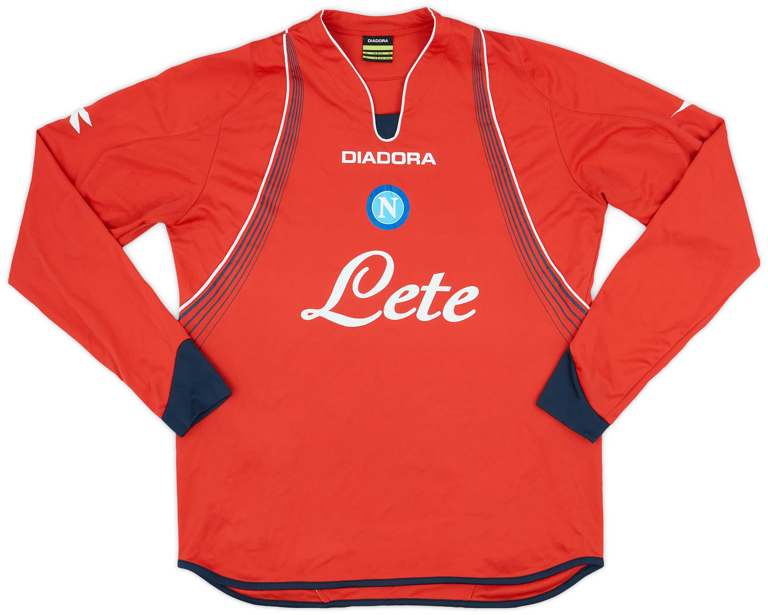 2007-08 Napoli Away L/S Shirt - 5/10 - (XL)