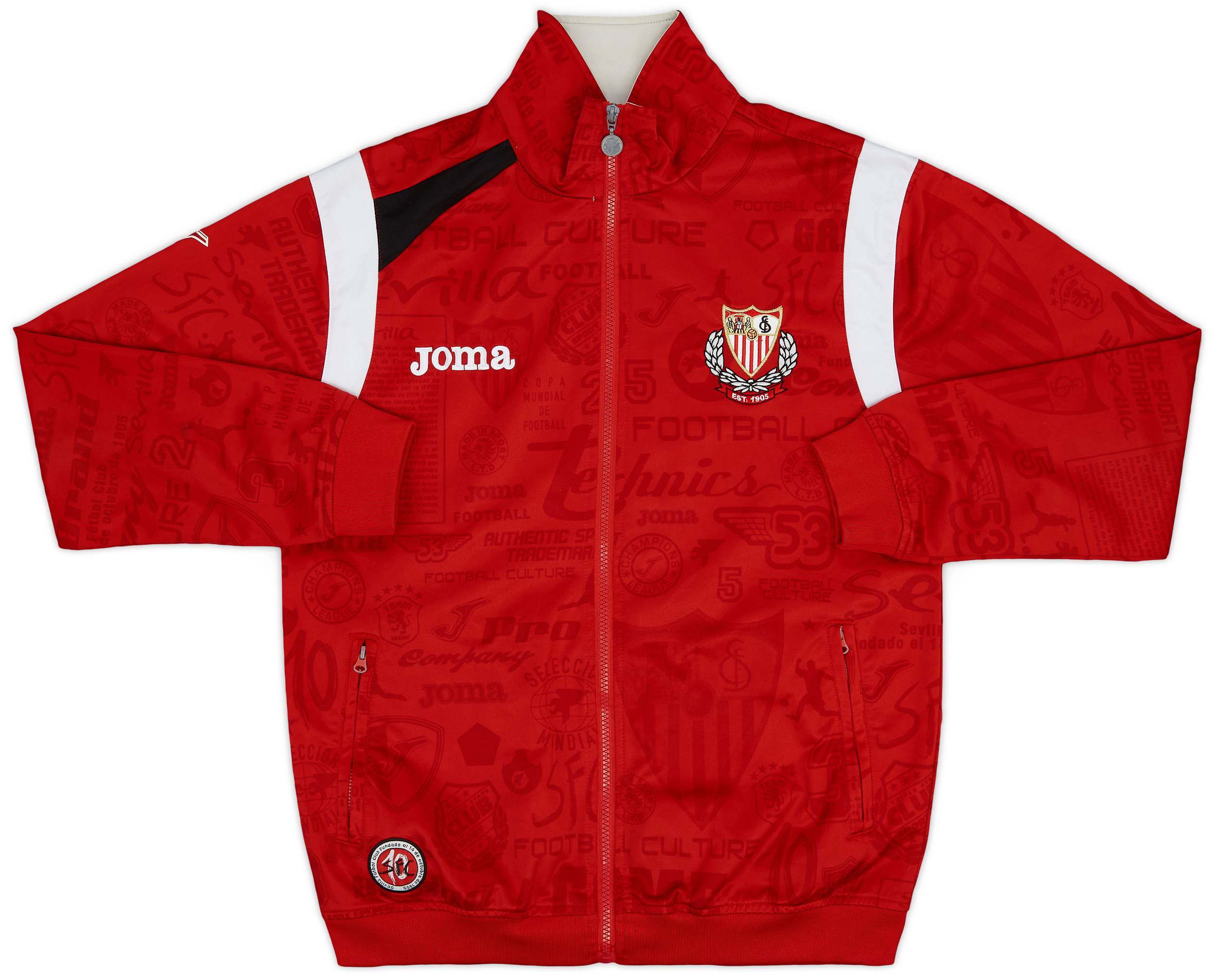 2005-06 Sevilla Joma Centenary Track Jacket - 9/10 - (S)