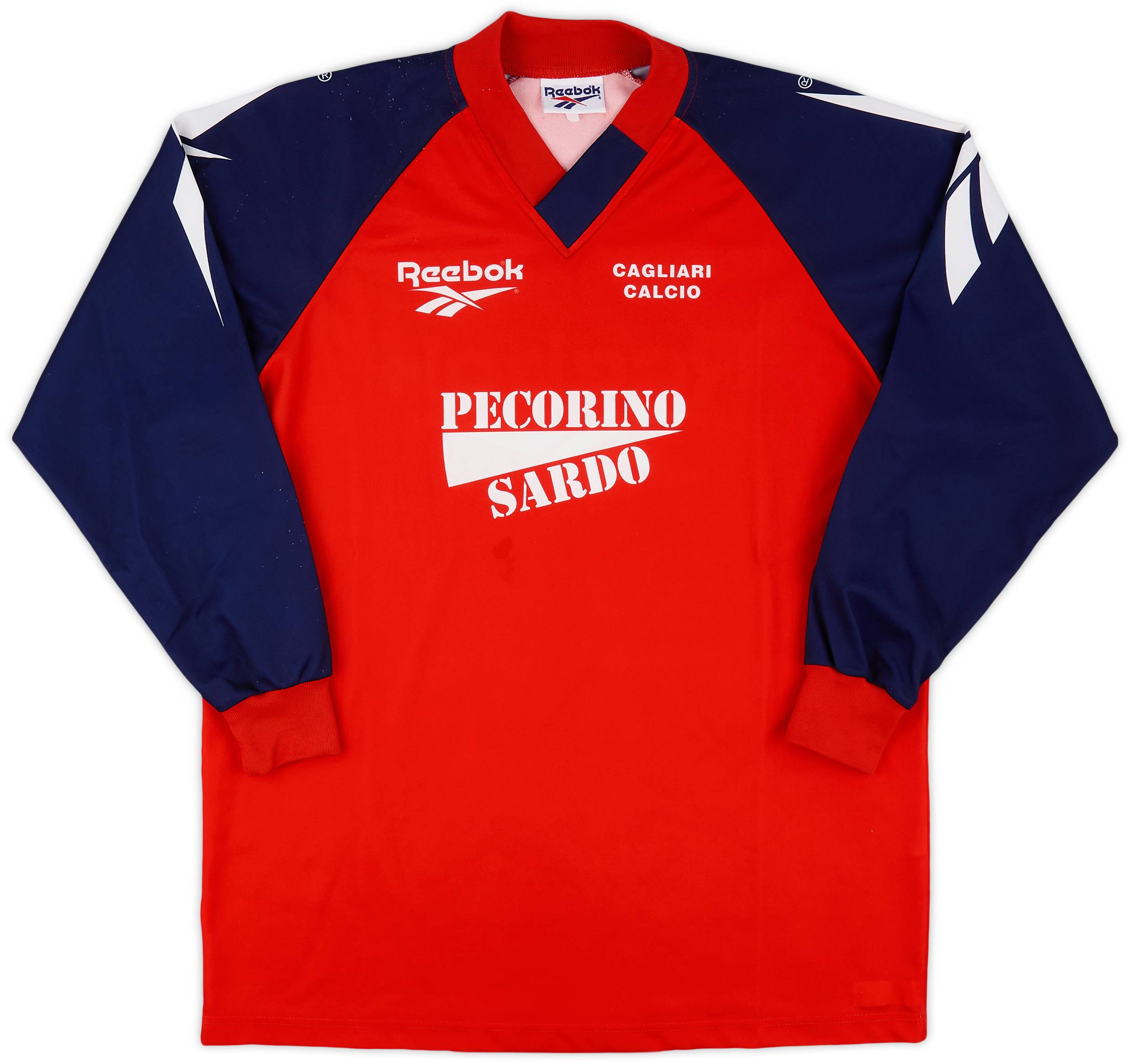 1996-98 Cagliari Reebok Training L/S Shirt - 8/10 - (XL)