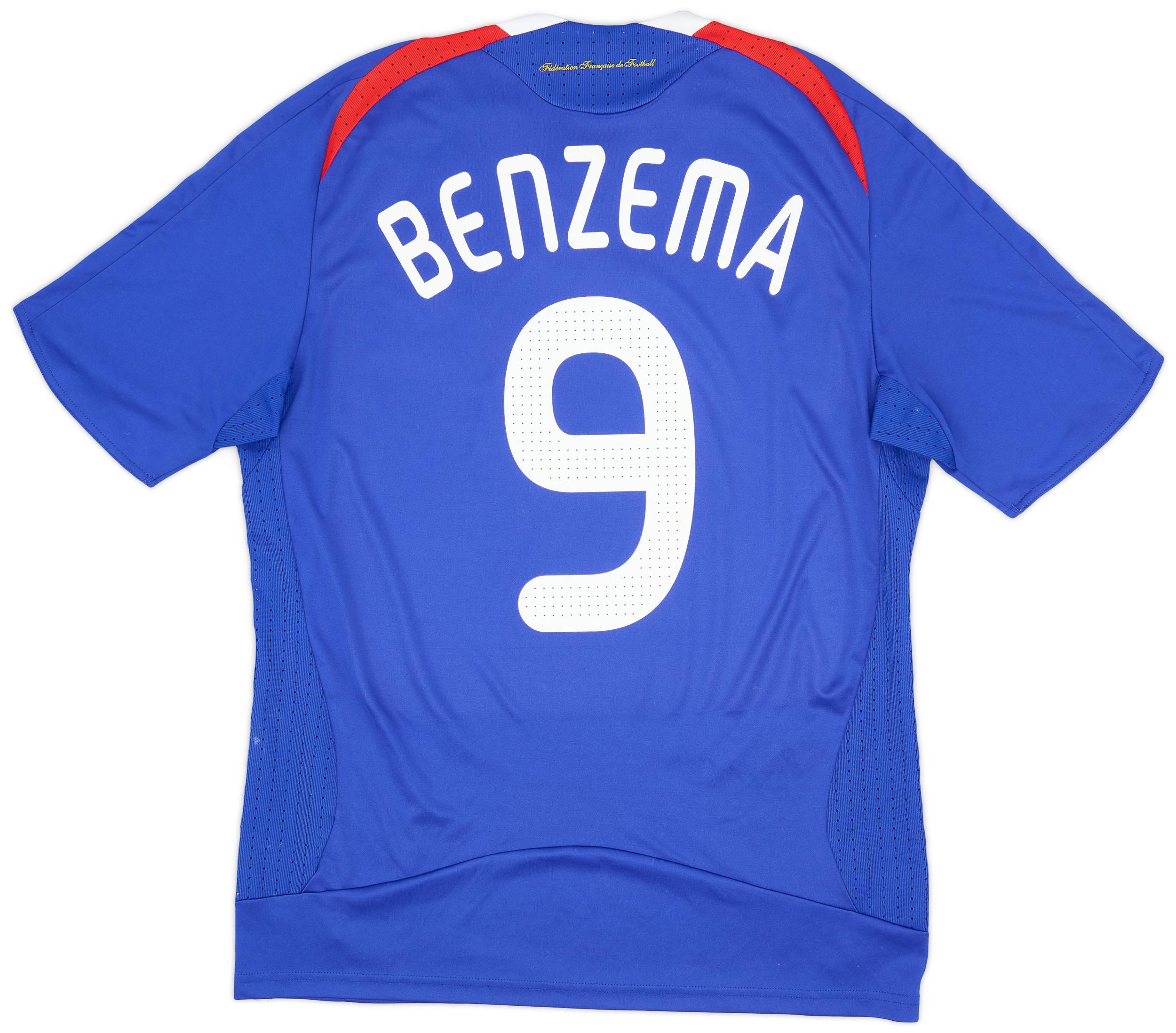 2007-08 France Home Shirt Benzema #9 - 5/10 - (M)