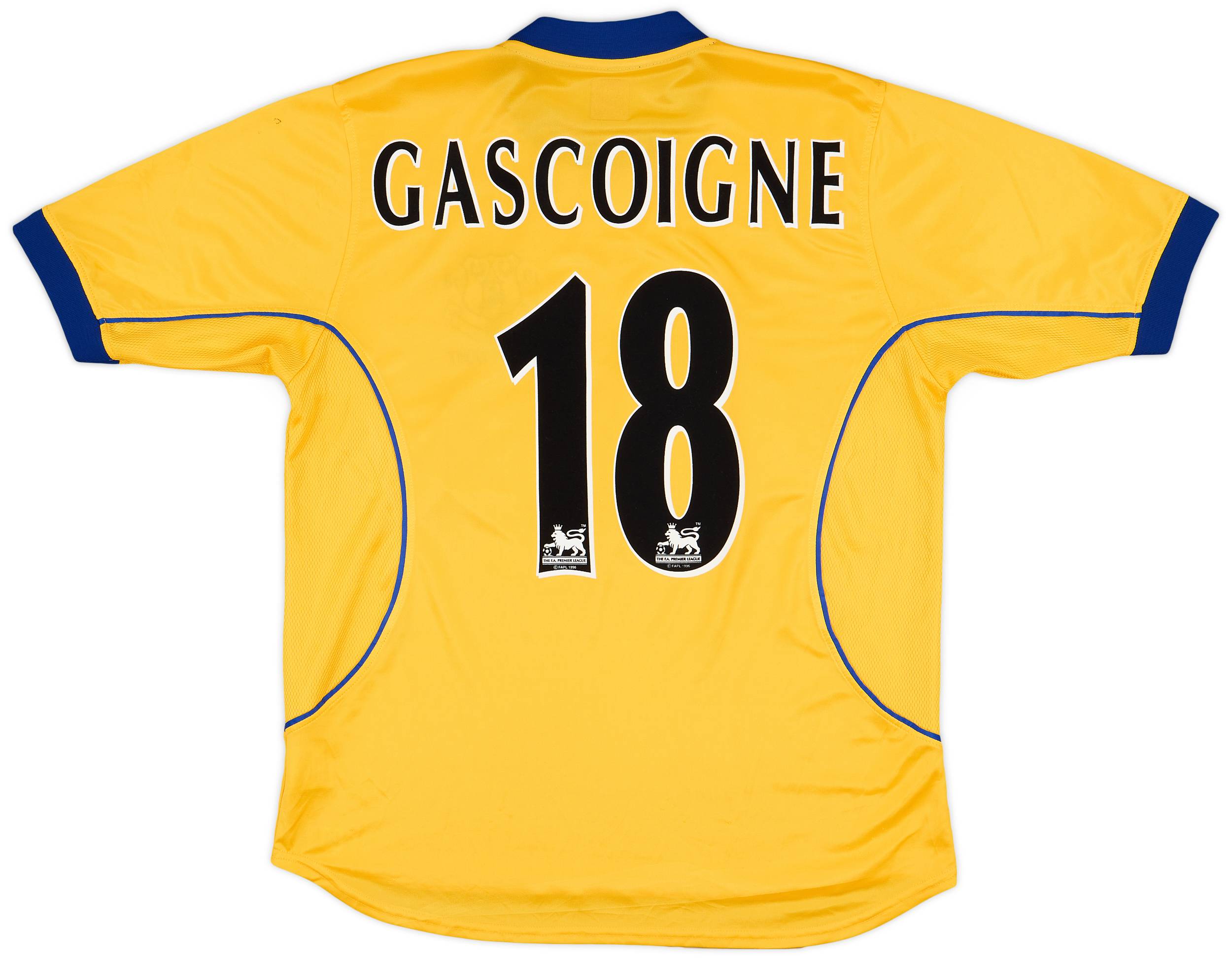 2000-01 Everton Away Shirt Gascoigne #18 - 7/10 - (M)