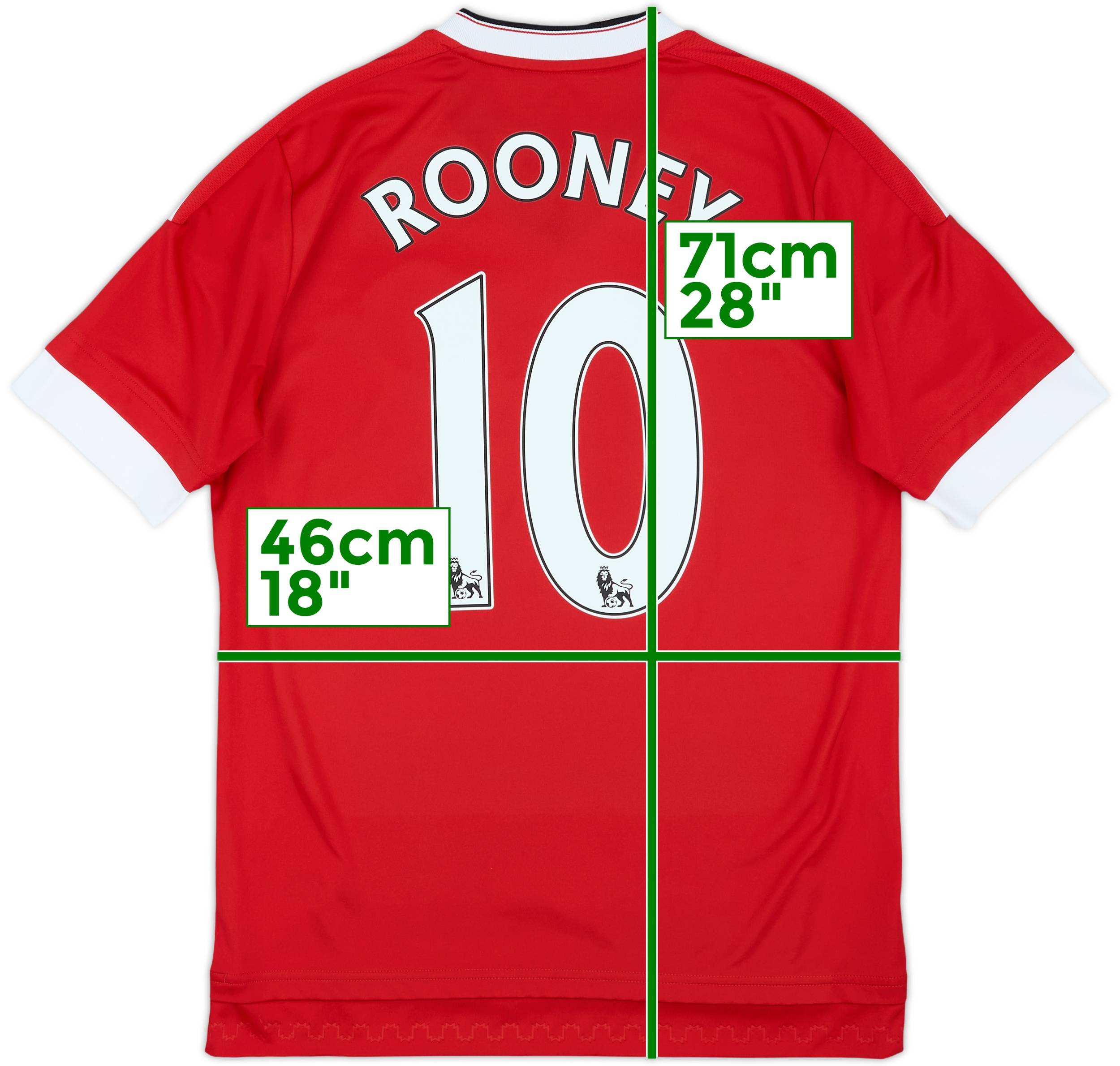 マンチェスター・ユナイテッド ROONEY 10番 シャツ WAYNE ROONEY #10 MEN'S MANCHESTER UNITED 2015/2016 SOCCER