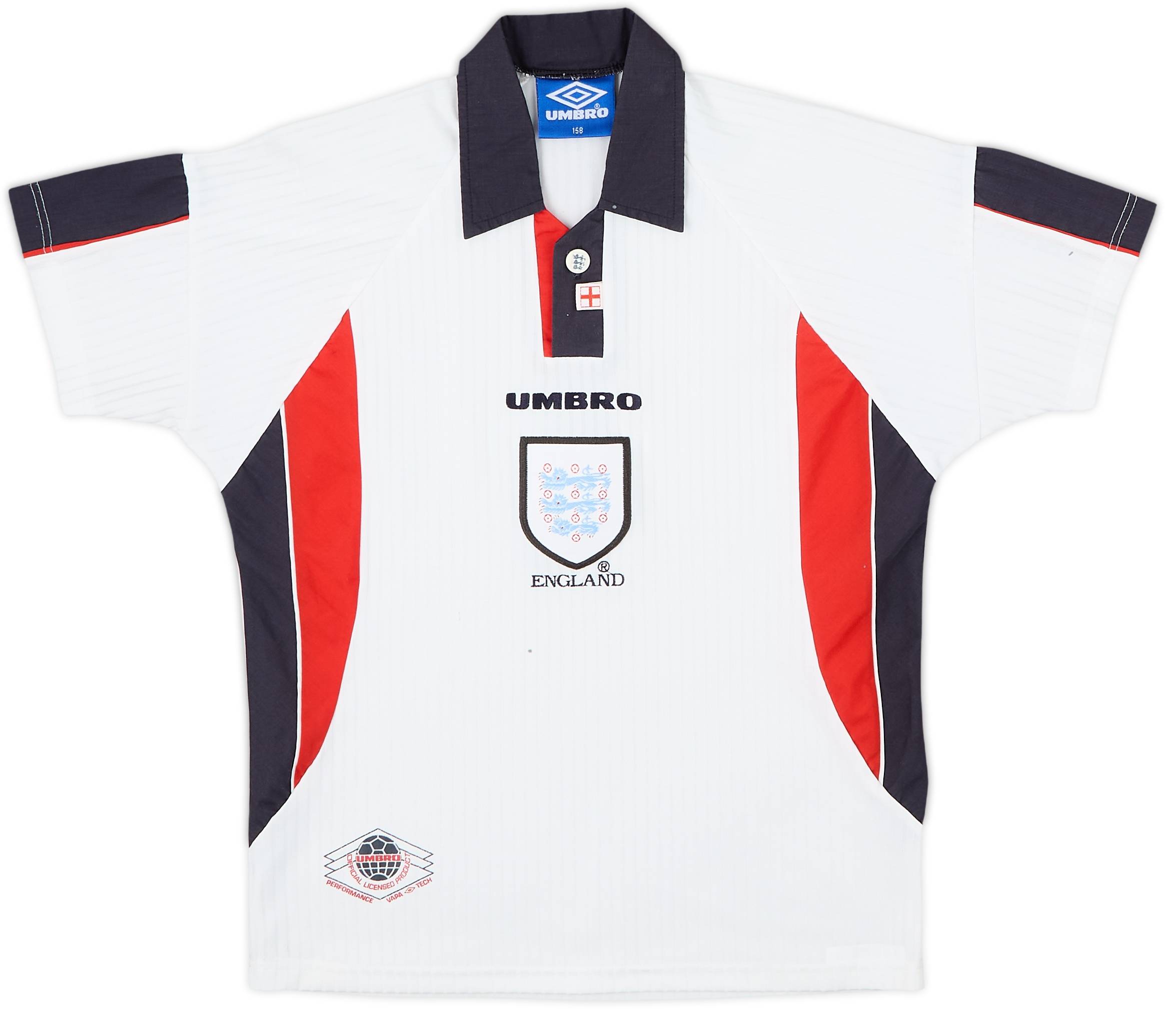 1997/98/99 England  L/S Mサイズ 1997-99 England Home Shirt - 7/10 - (L.Boys)