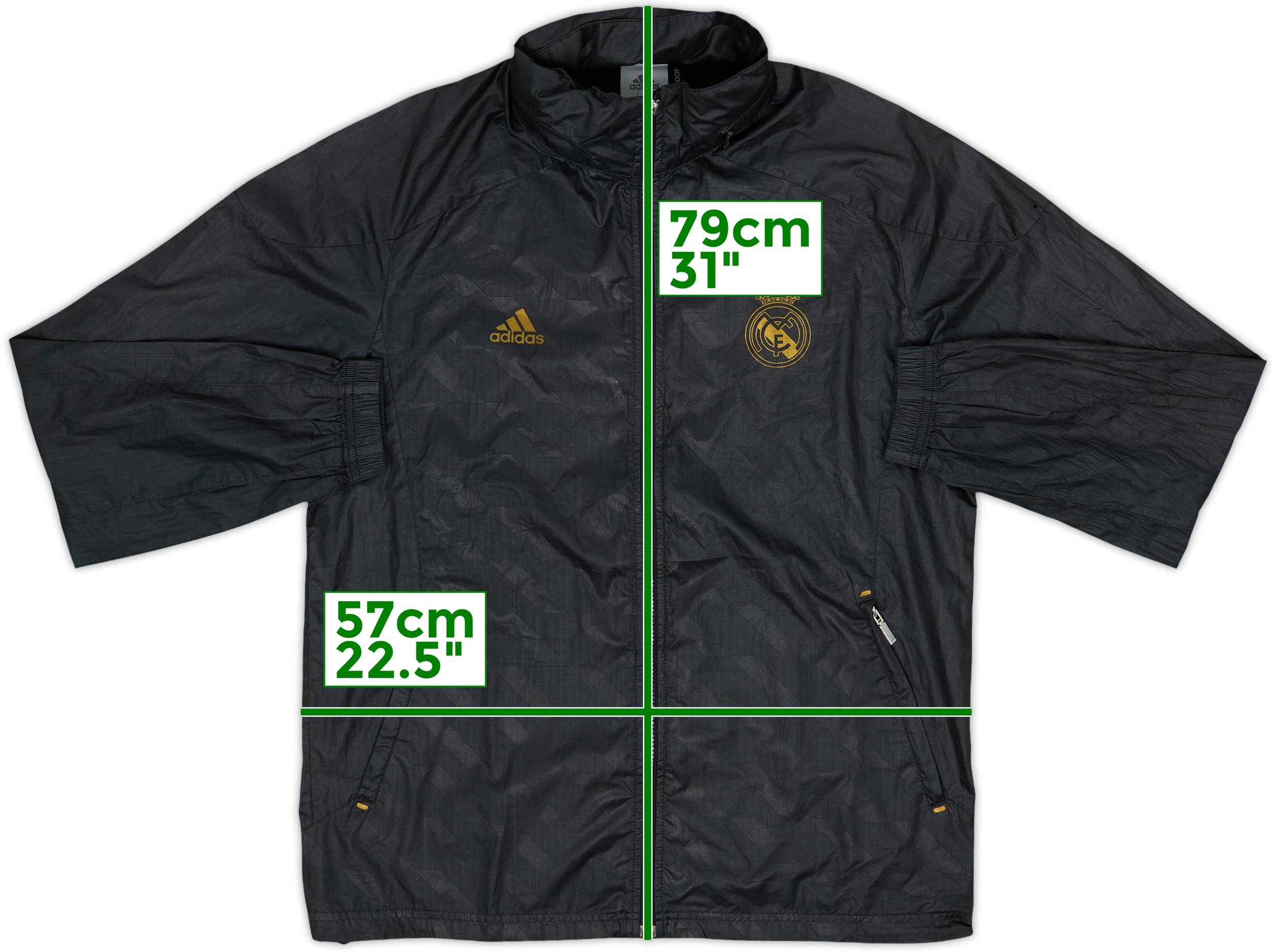 2011-12 Real Madrid adidas Hooded Rain Jacket - 7/10 - (XL)