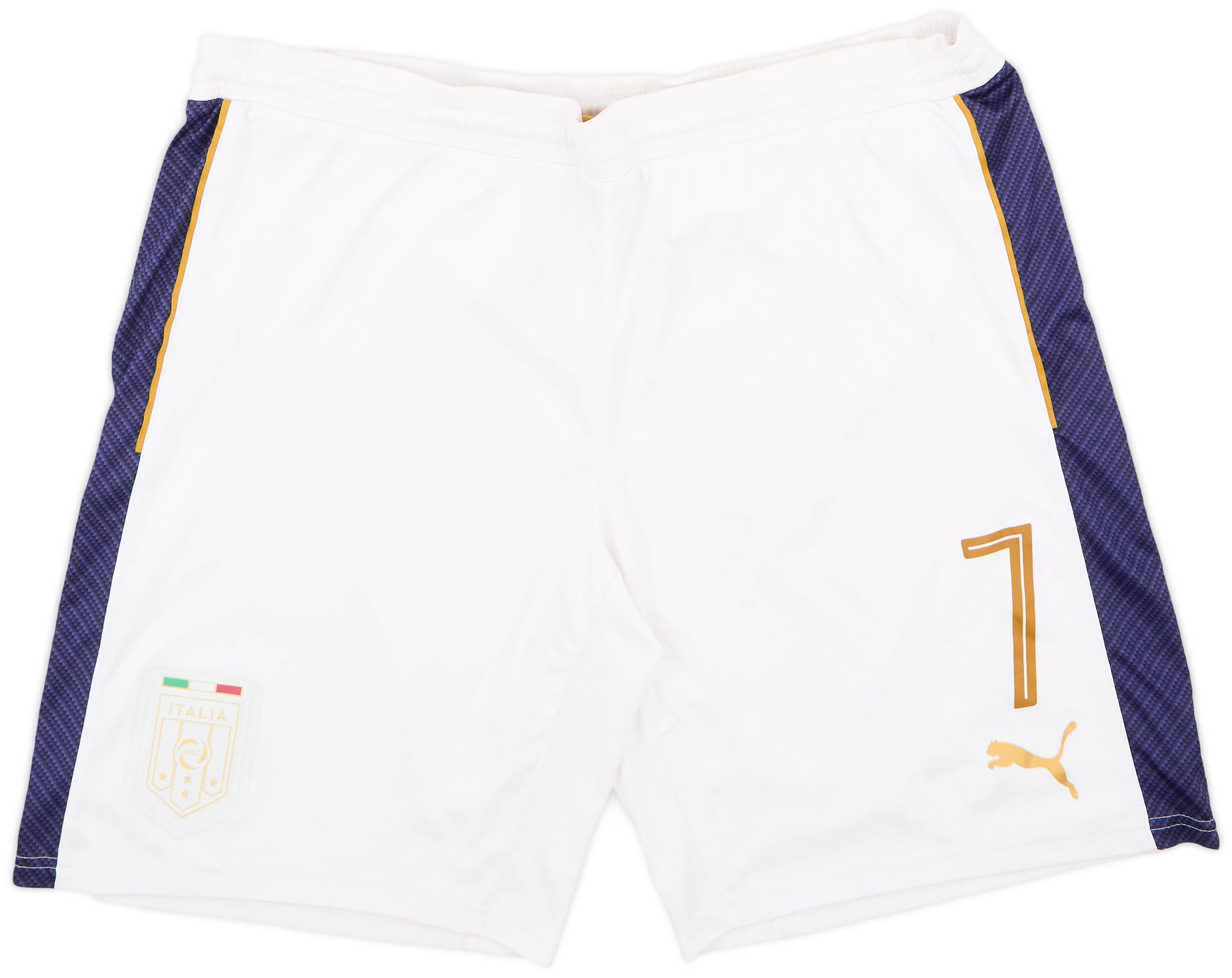 2017-18 Italy Player Issue Alternate Away Shorts #7 - 8/10 - (L)