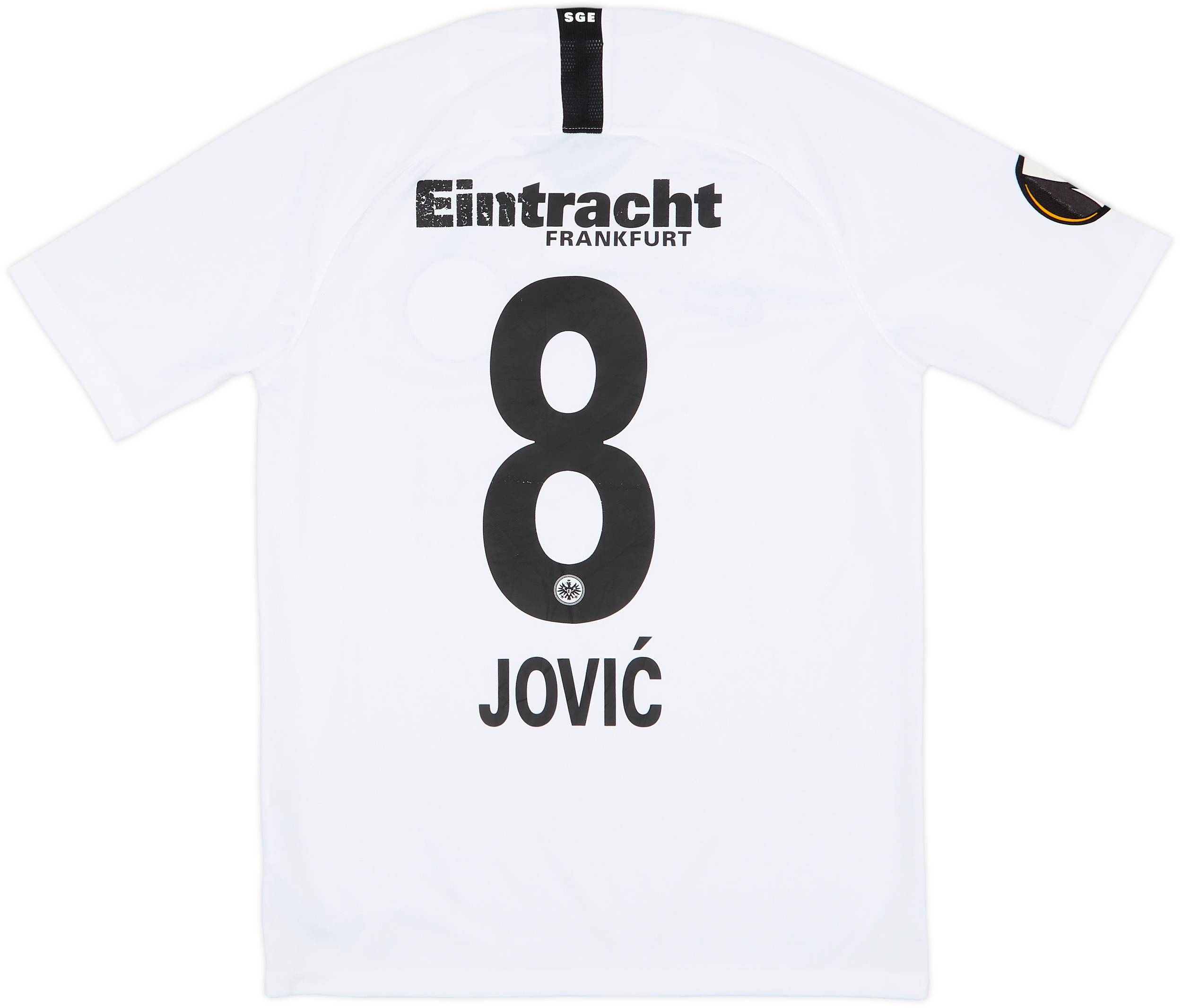 2018-19 Eintracht Frankfurt Away Shirt Jovic #8 - 5/10 - (S)
