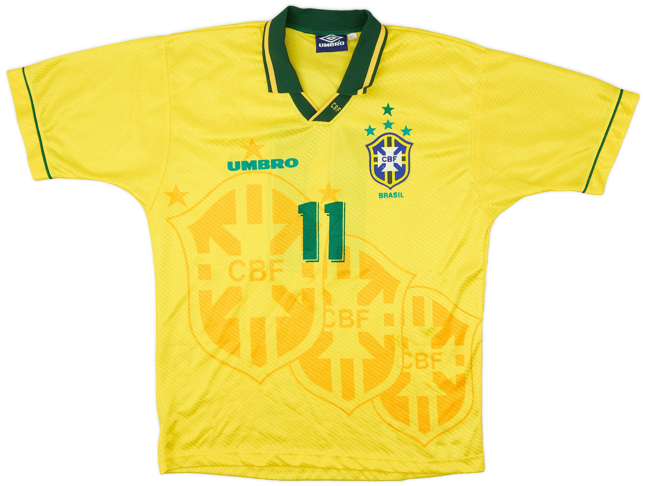 1994 Brazil Home Shirt 11 9 10 XL