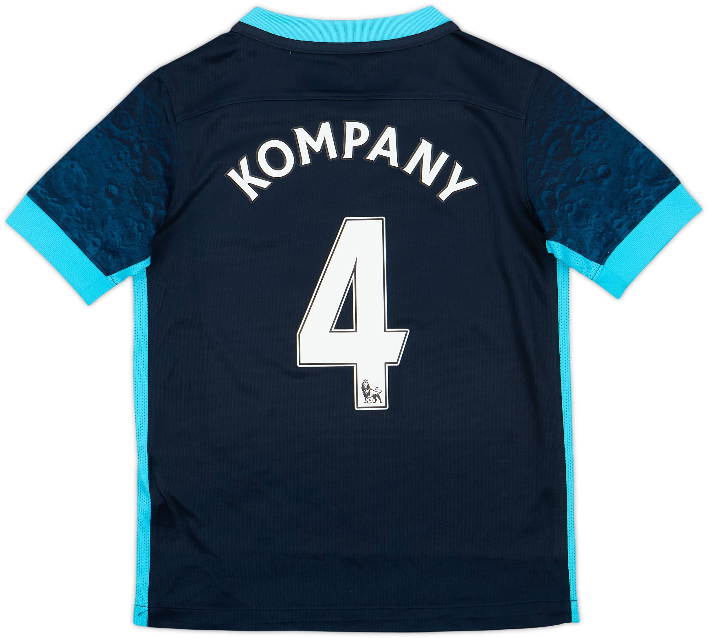 2015-16 Manchester City Away Shirt Kompany #4 - 7/10 - (S.Boys)