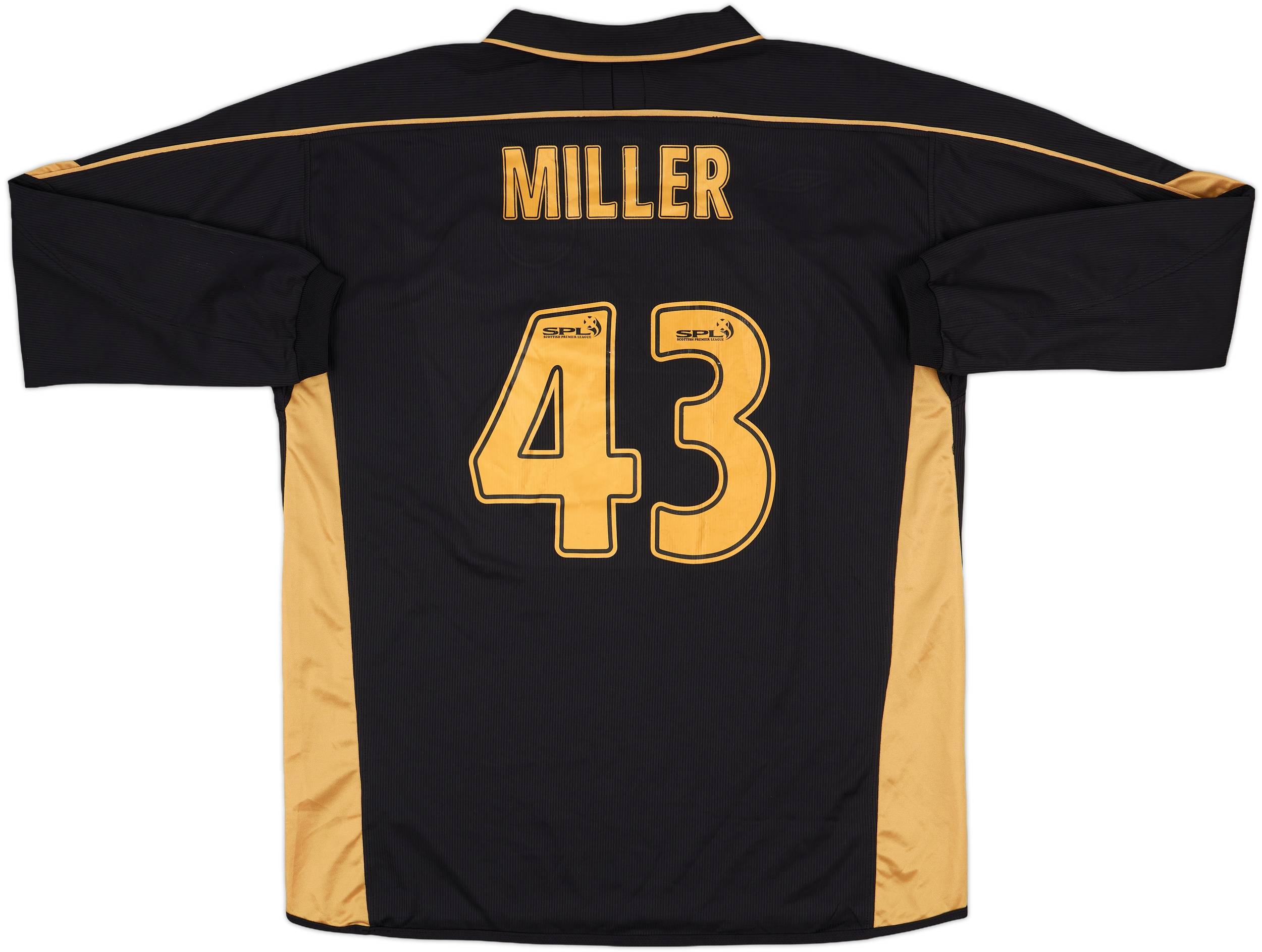 2003-04 Celtic Away L/S Shirt Miller #43 - 8/10 - (XL)