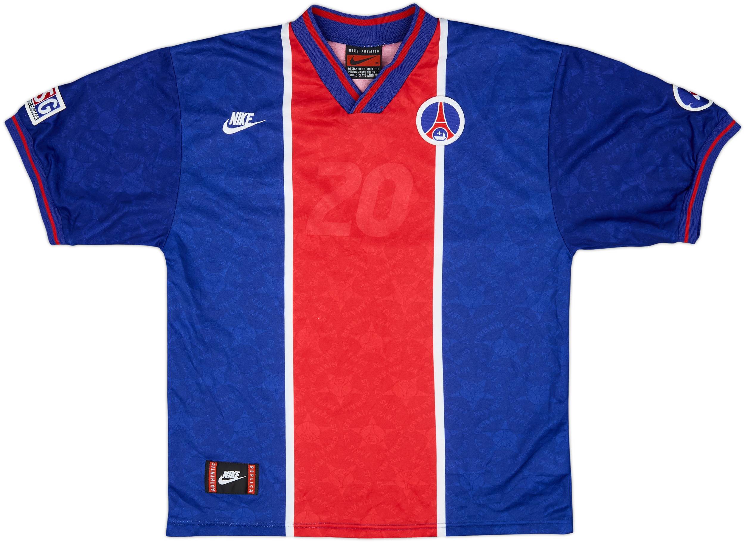 ウェア Paris Saint-Germain vintage gameshirts 1995-96 Paris Saint-Germain Home Shirt #20 - 5/10 - (M)