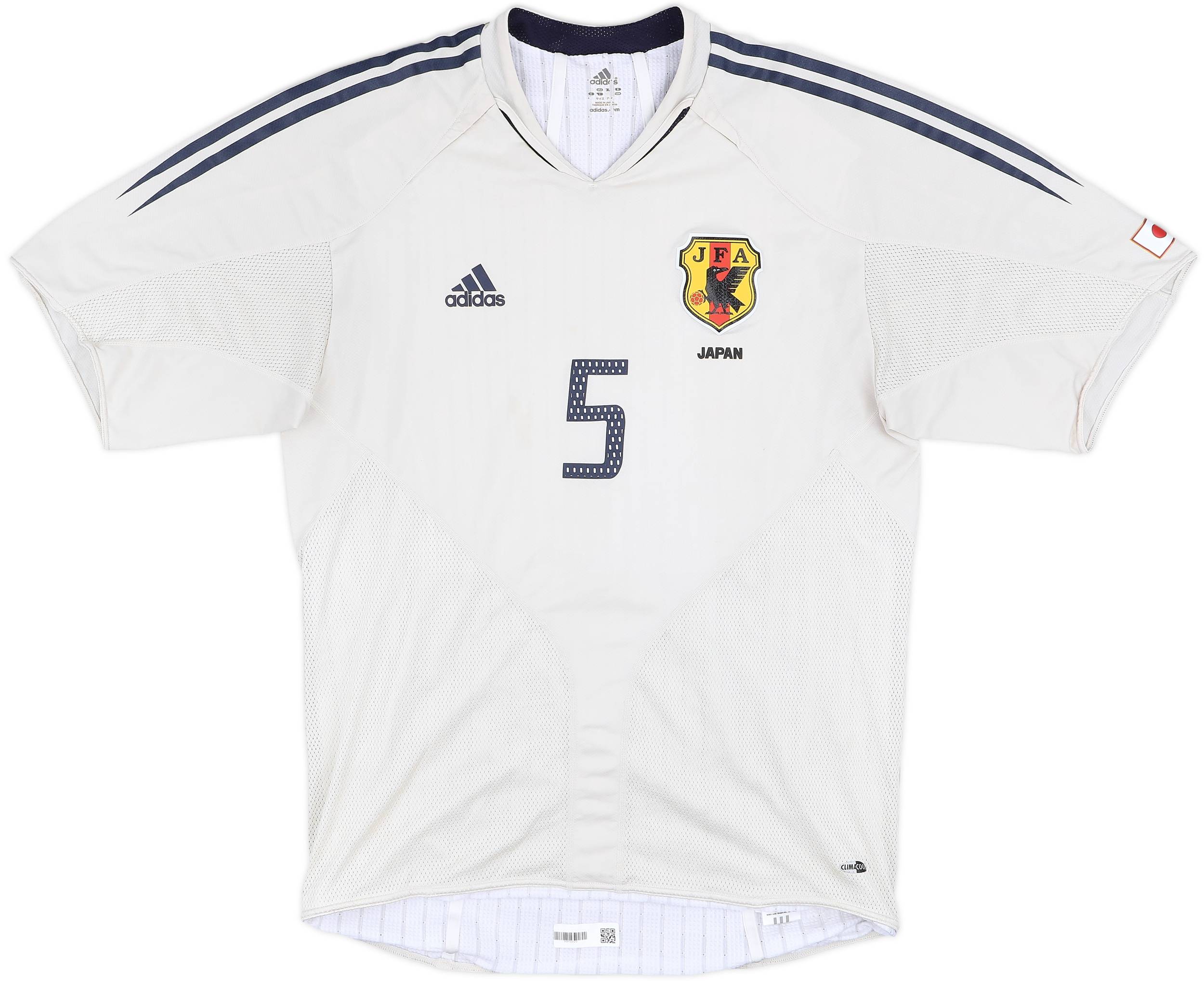 adidas 日本代表 INAMOTO 5番 シャツ 2004-06 Japan Player Issue Away Shirt Inamoto #5 - 7/10 - (L)
