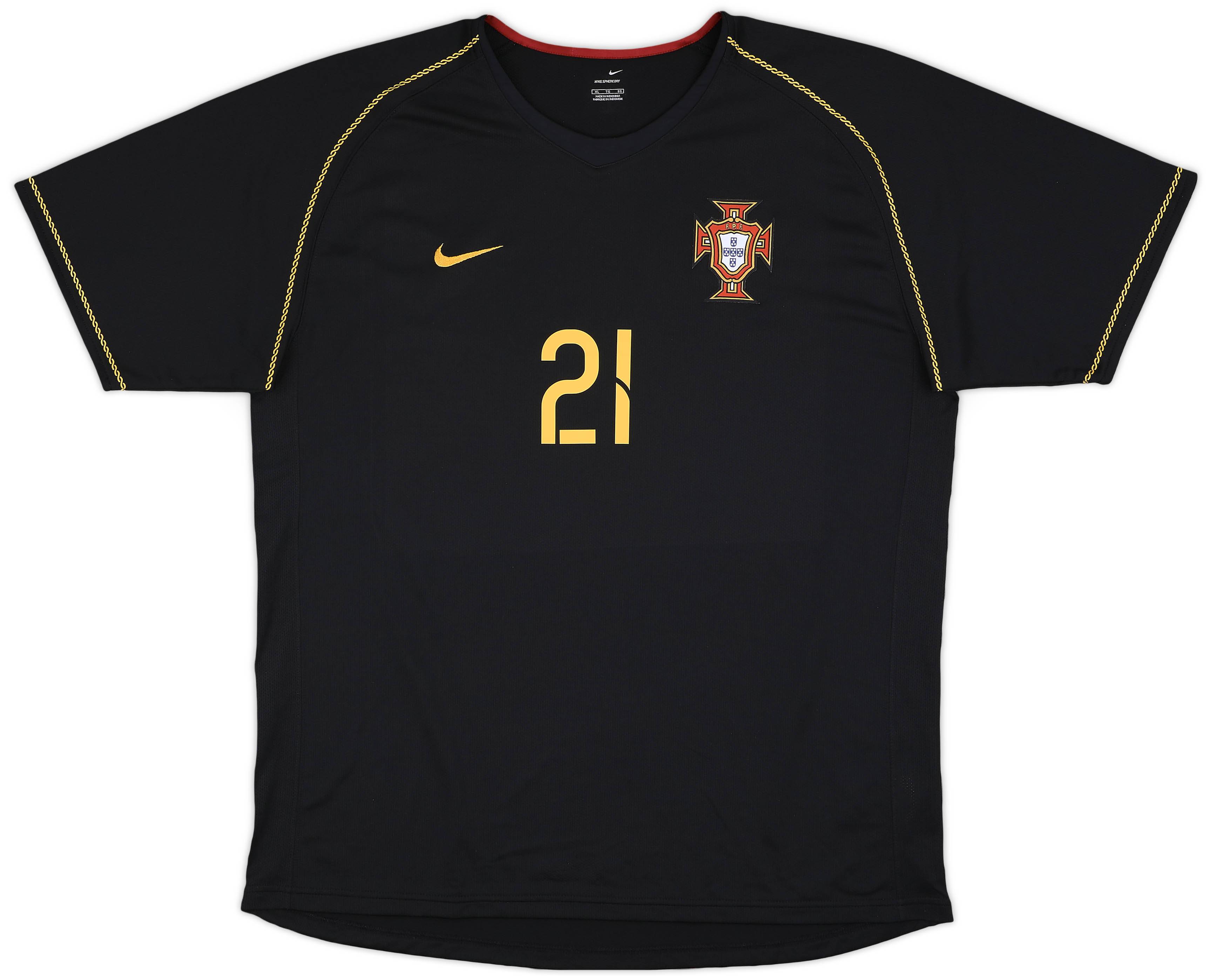 ウェア 06/07 Portugal national team Tshirt nike 2006-07 Portugal Away Shirt Nuno Gomes #21 - 9/10 - (XL)