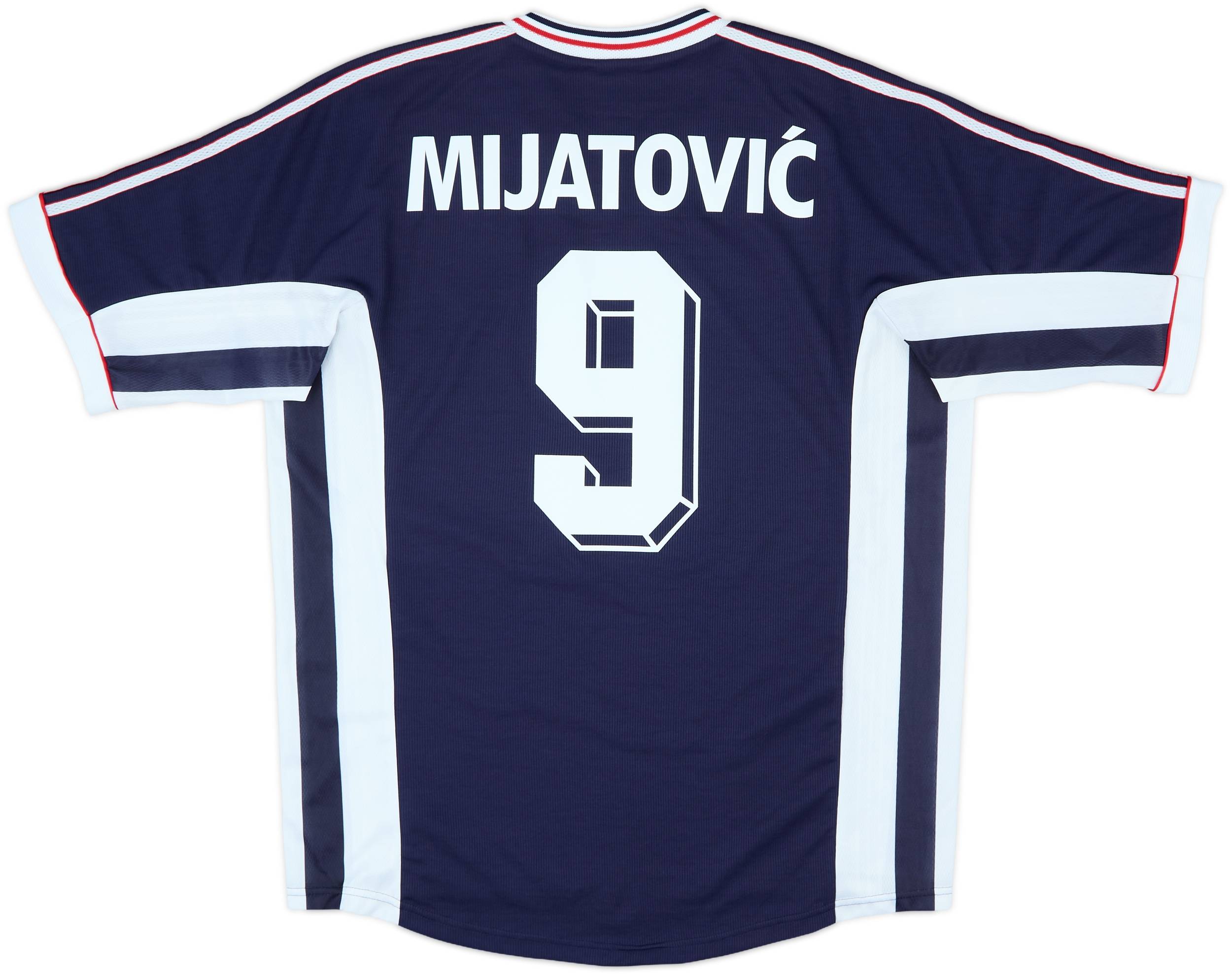 1998-99 Yugoslavia Home Shirt Mijatovic #9 - 10/10 - (L)