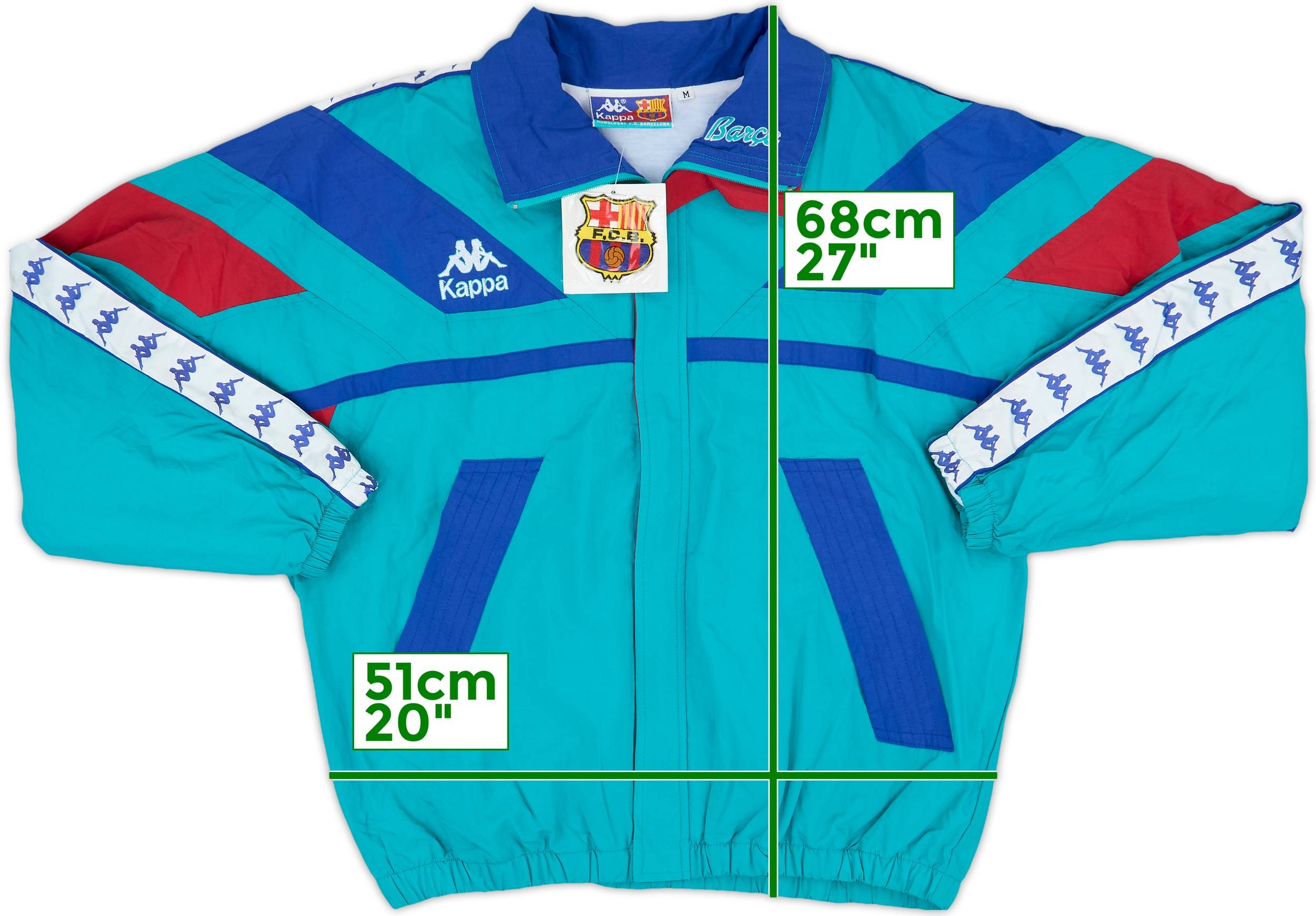 1992-95 Barcelona Kappa Track Jacket (M)