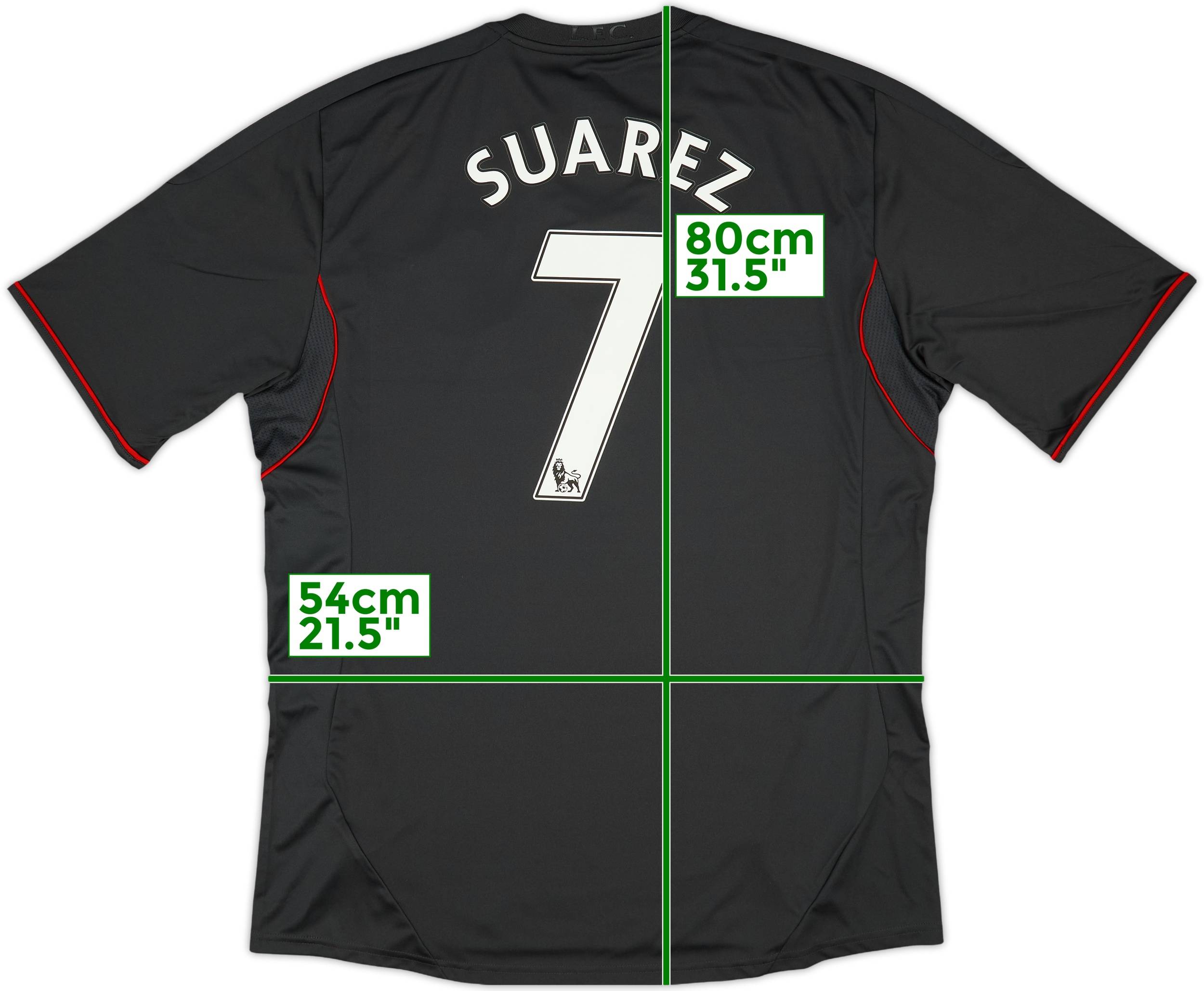 2011-12 Liverpool Away Shirt Suarez #7 (XL)