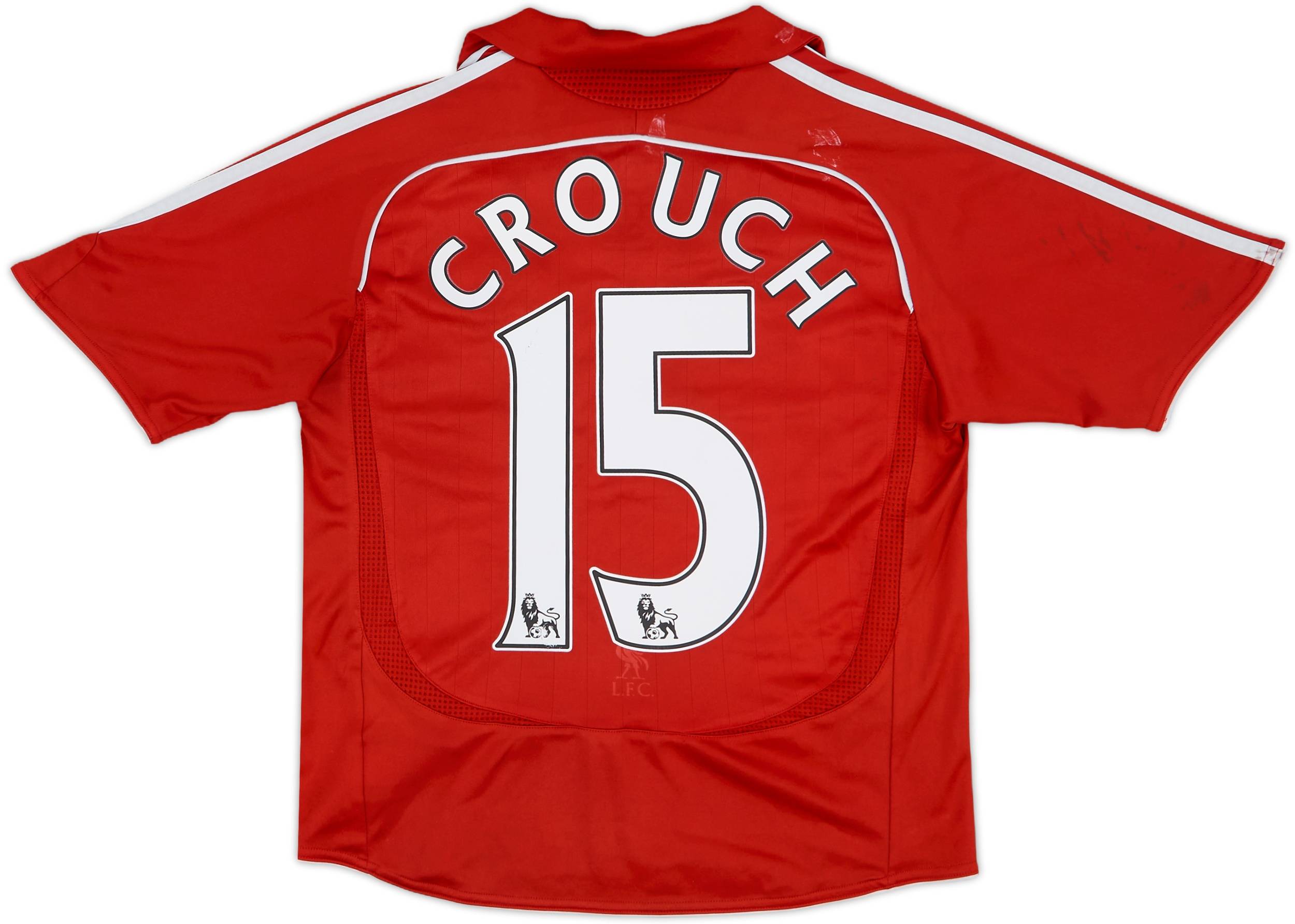 2006-08 Liverpool Home Shirt Crouch #15 - 5/10 - (M.Boys)