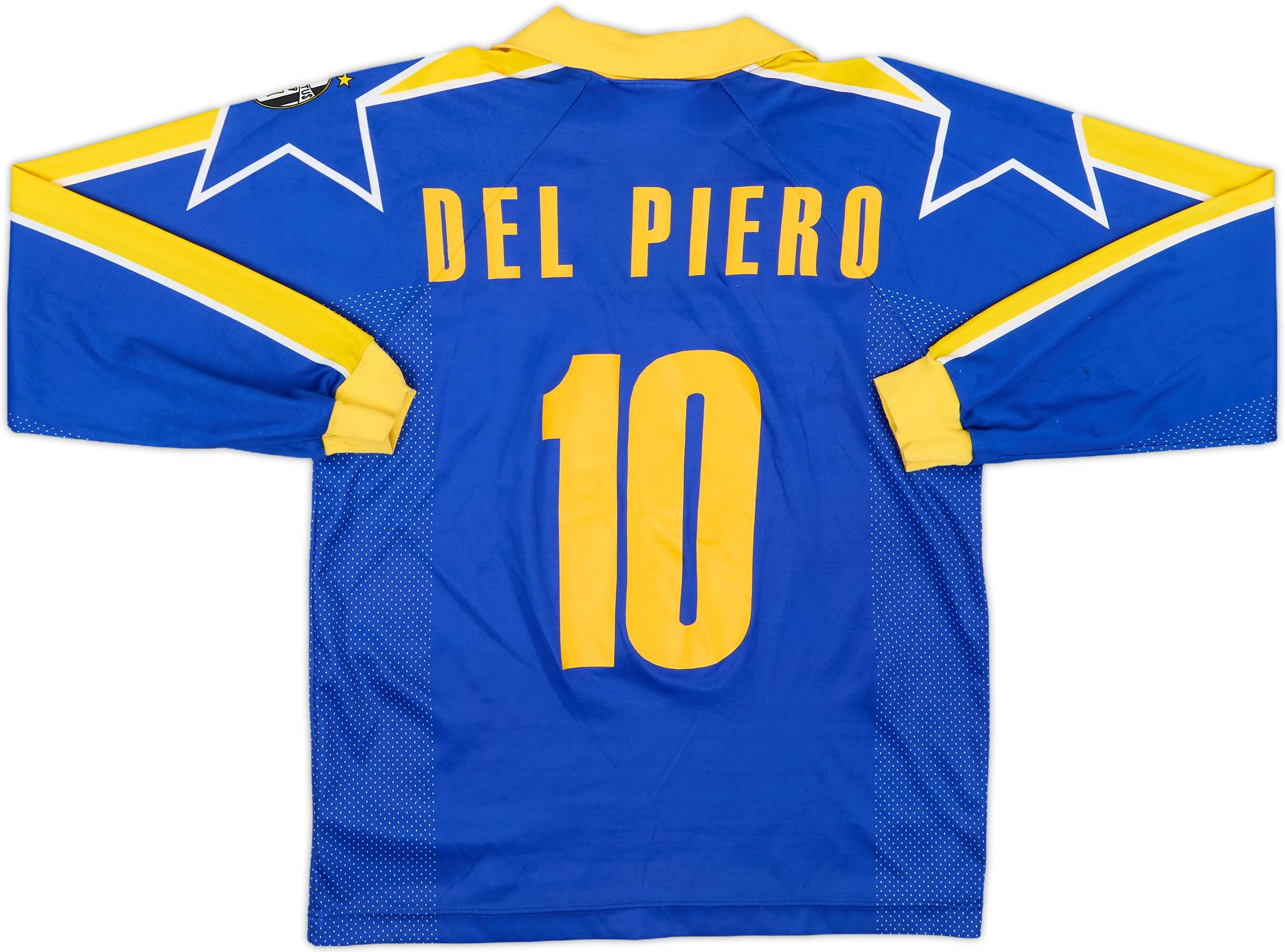 1996-97 Juventus Away L/S Shirt Del Piero #10 - 7/10 - (L.Boys)