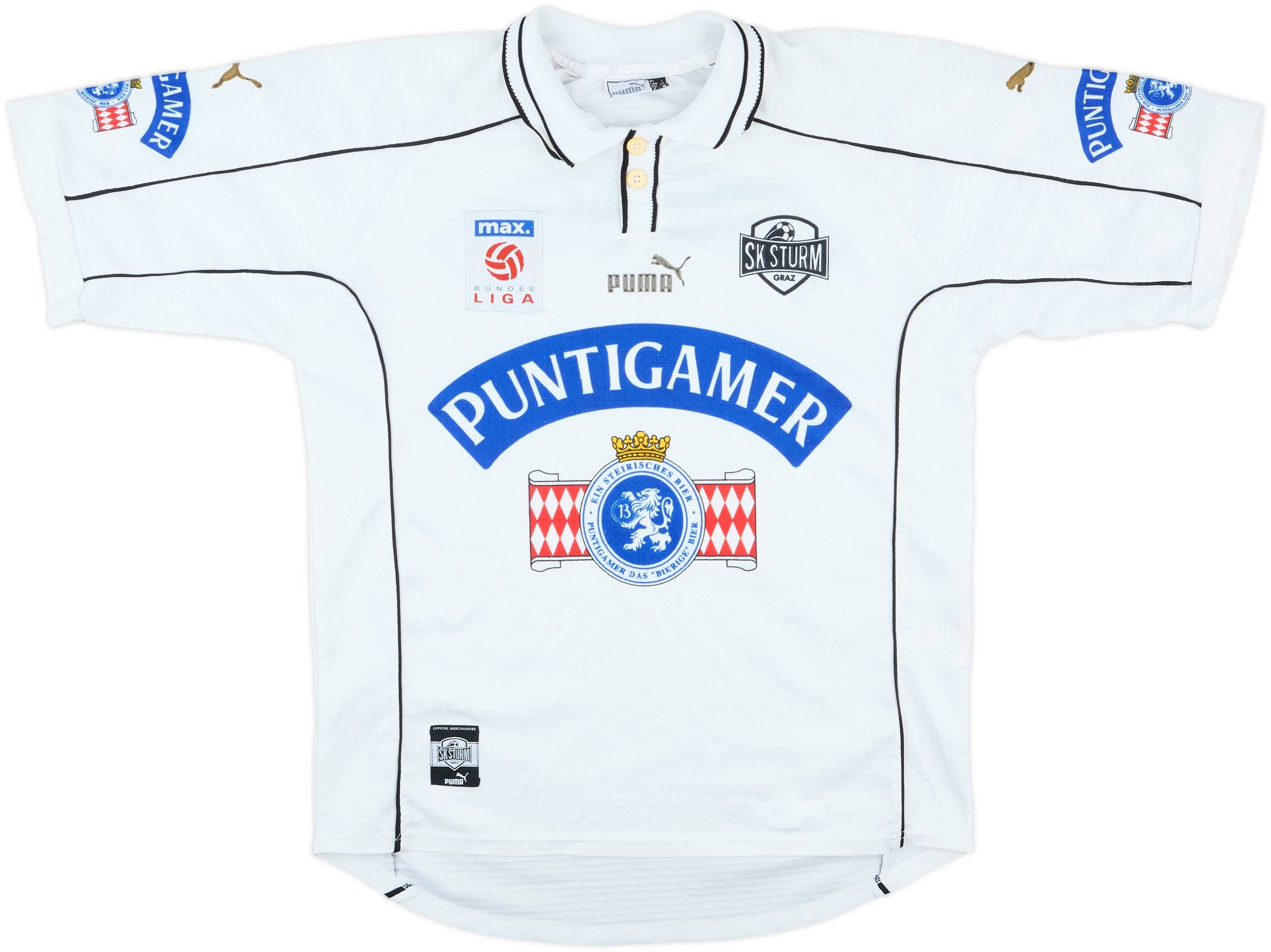 1999-00 Sturm Graz Signed Home Shirt - 6/10 - (S)