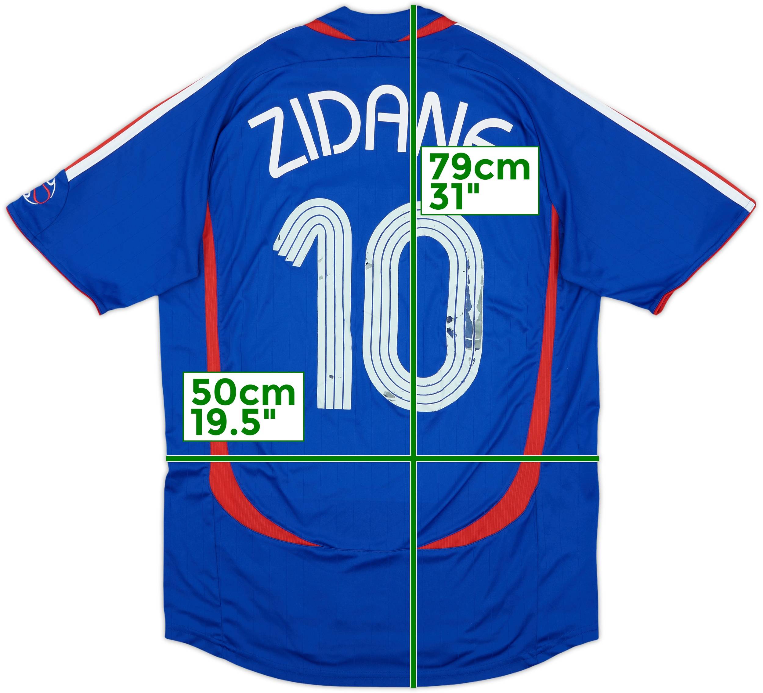 2006-07 France Home Shirt Zidane #10 - 5/10 - (M)