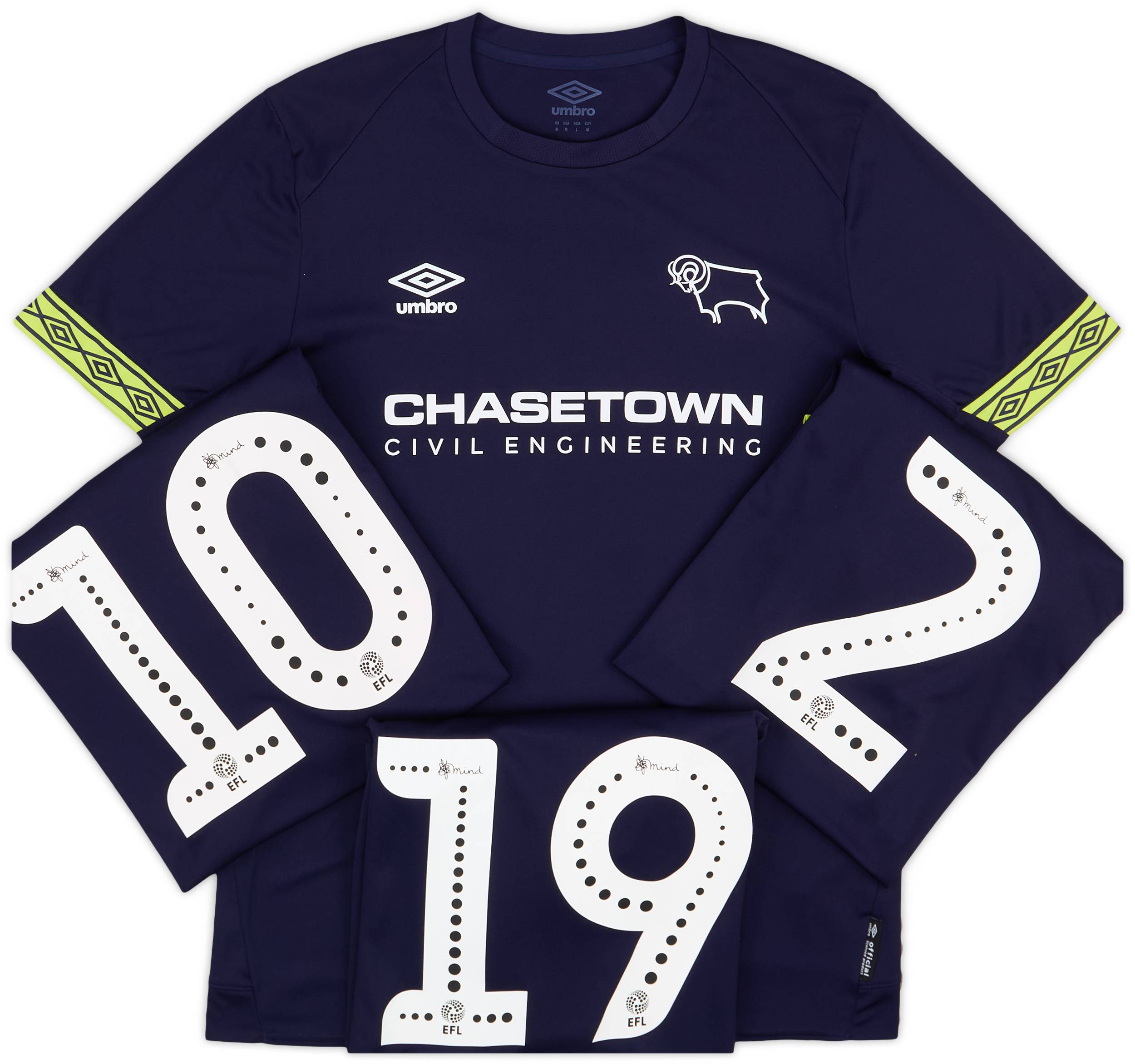 2018-19 Derby County Away Shirt # - 9/10 - (M)