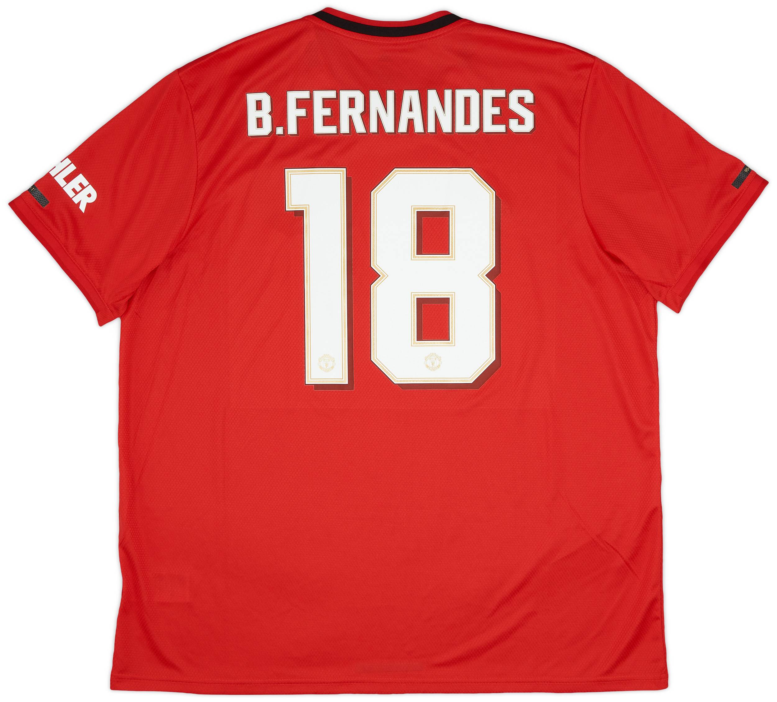 2019-20 Manchester United Home Shirt B. Fernandes #18 (XXL)
