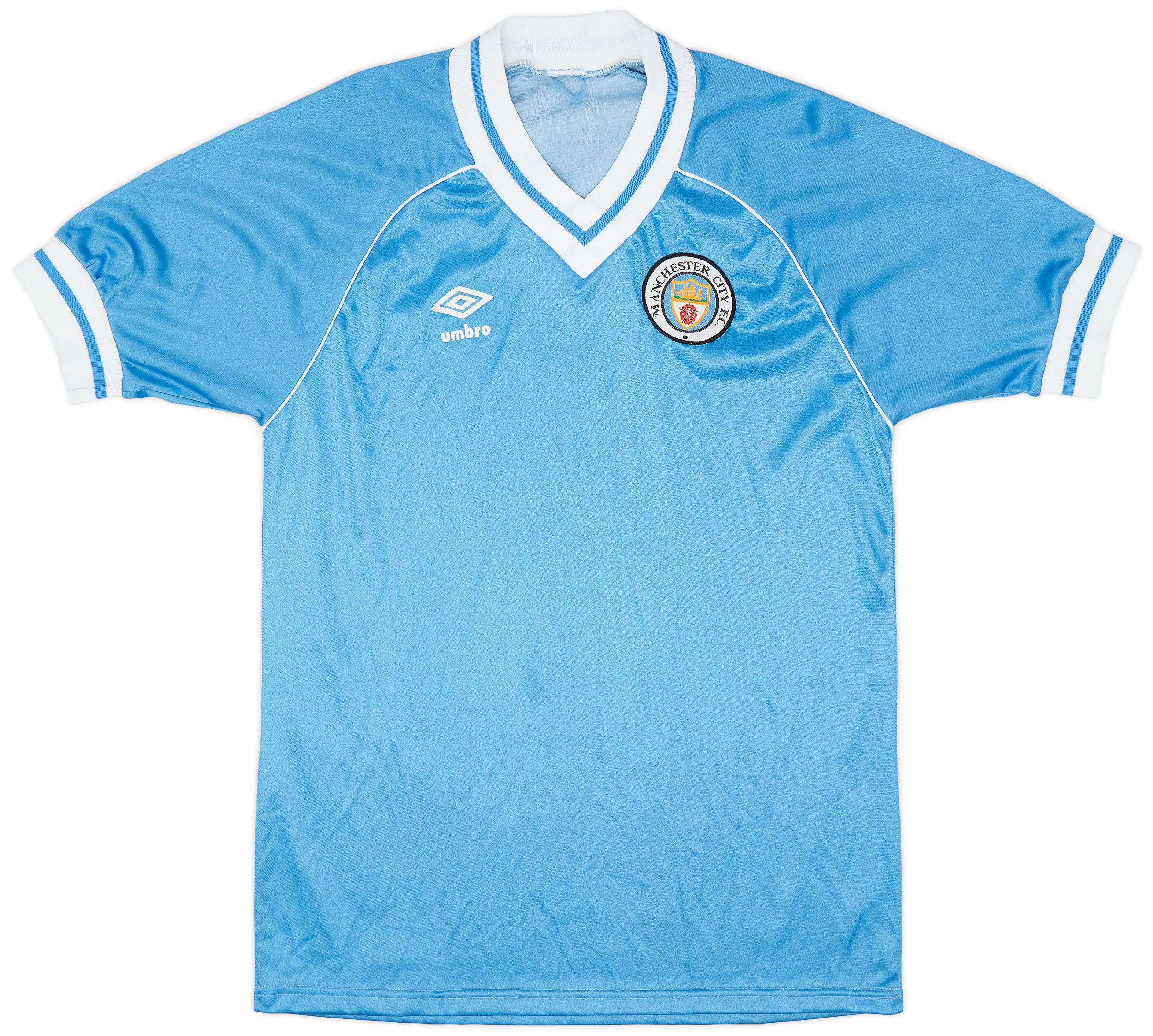 1981-82 Manchester City Home Shirt - 9/10 - (M)