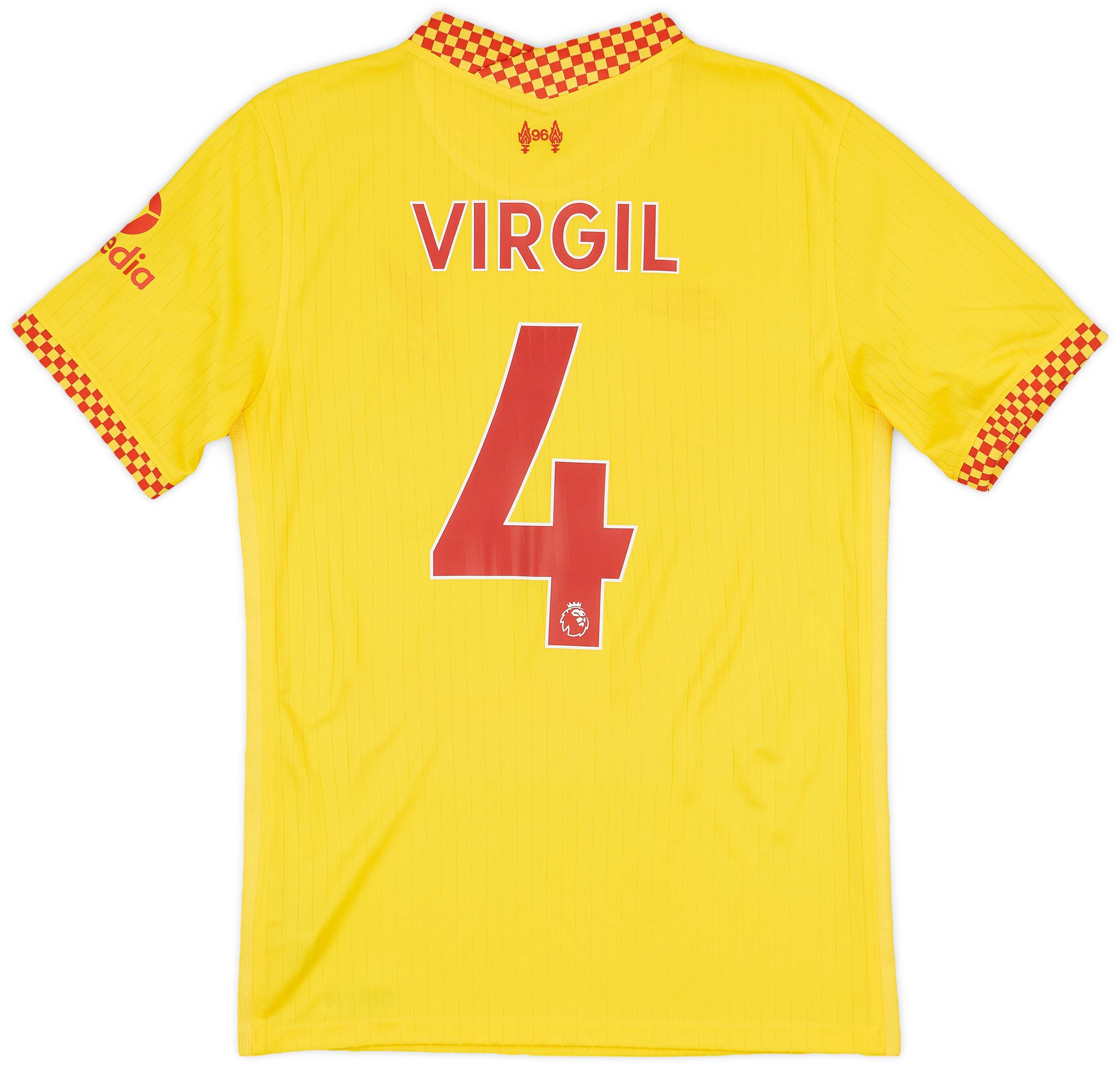 2021-22 Liverpool Third Shirt Virgil #4 - 9/10 - (S)