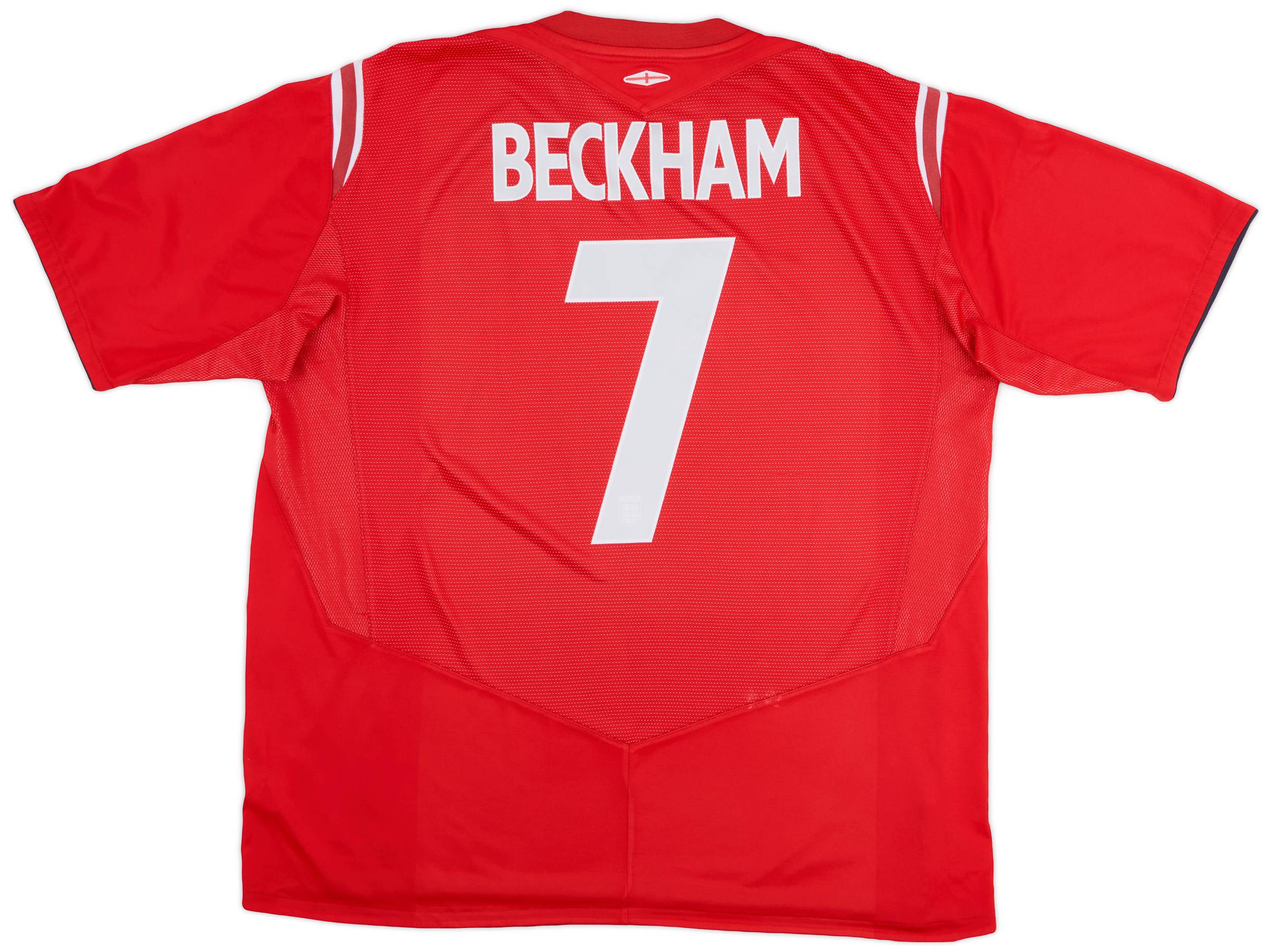 2004-06 England Away Shirt Beckham #7 - 6/10 - (XXL)