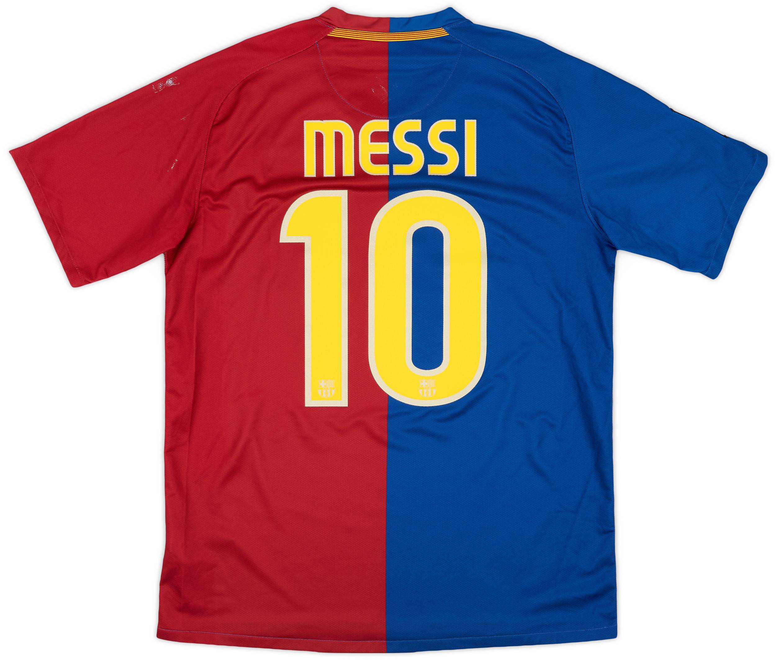 2008-09 Barcelona Home Shirt Messi #10 - 6/10 - (M)