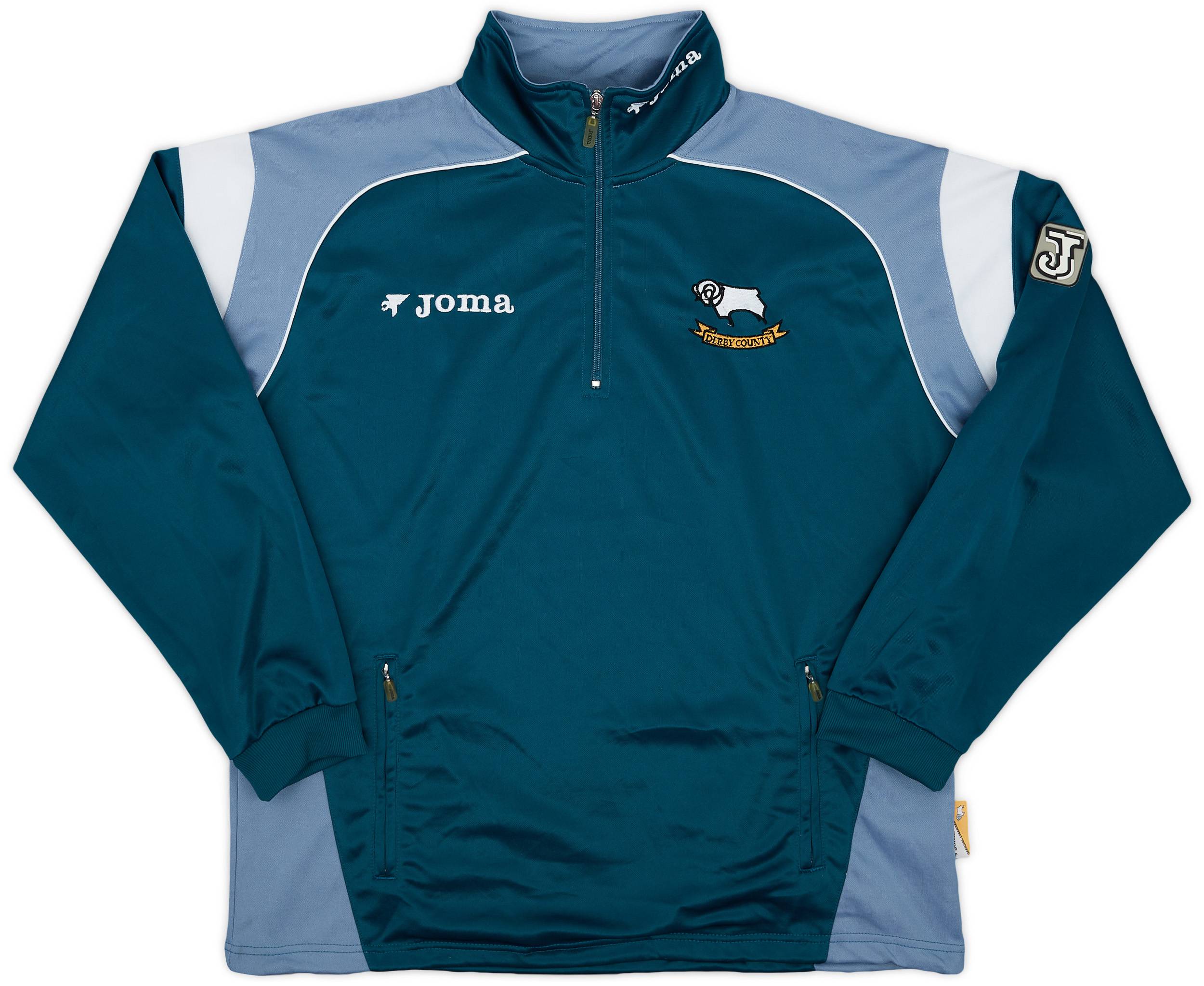 2005-06 Derby County Joma 1/4 Zip Track Jacket - 8/10 - (L)