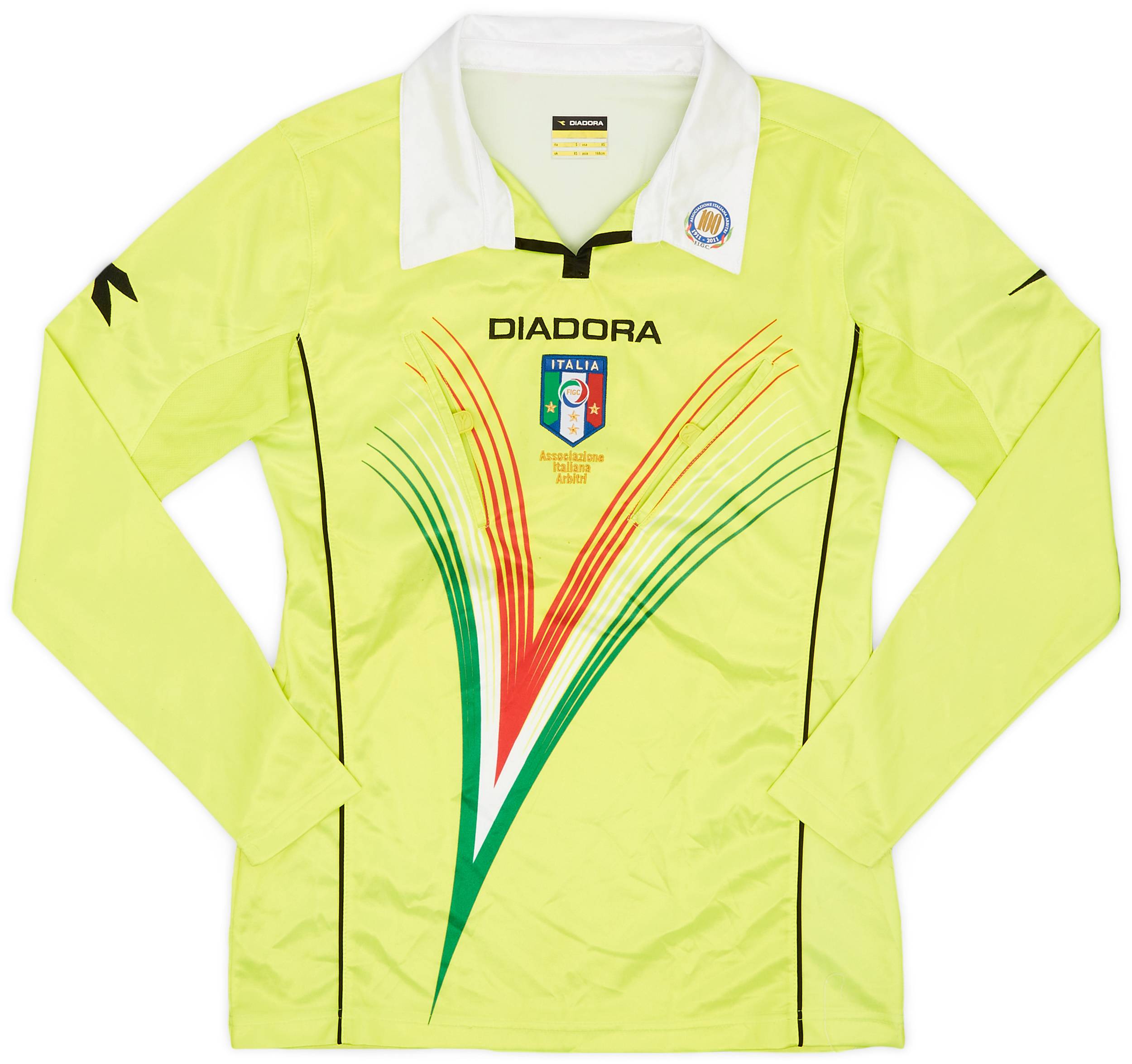 2011-12 Italy Diadora Centenary Referee L/S Shirt - 6/10 - (XS)