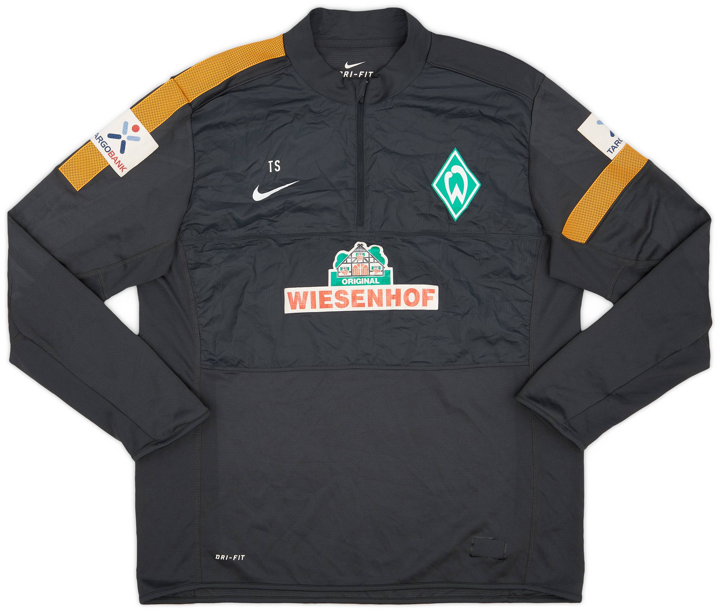 2012-13 Werder Bremen Staff Issue 1/4 Zip Training Top TS (Thomas Schaaf) - 7/10 - (L)