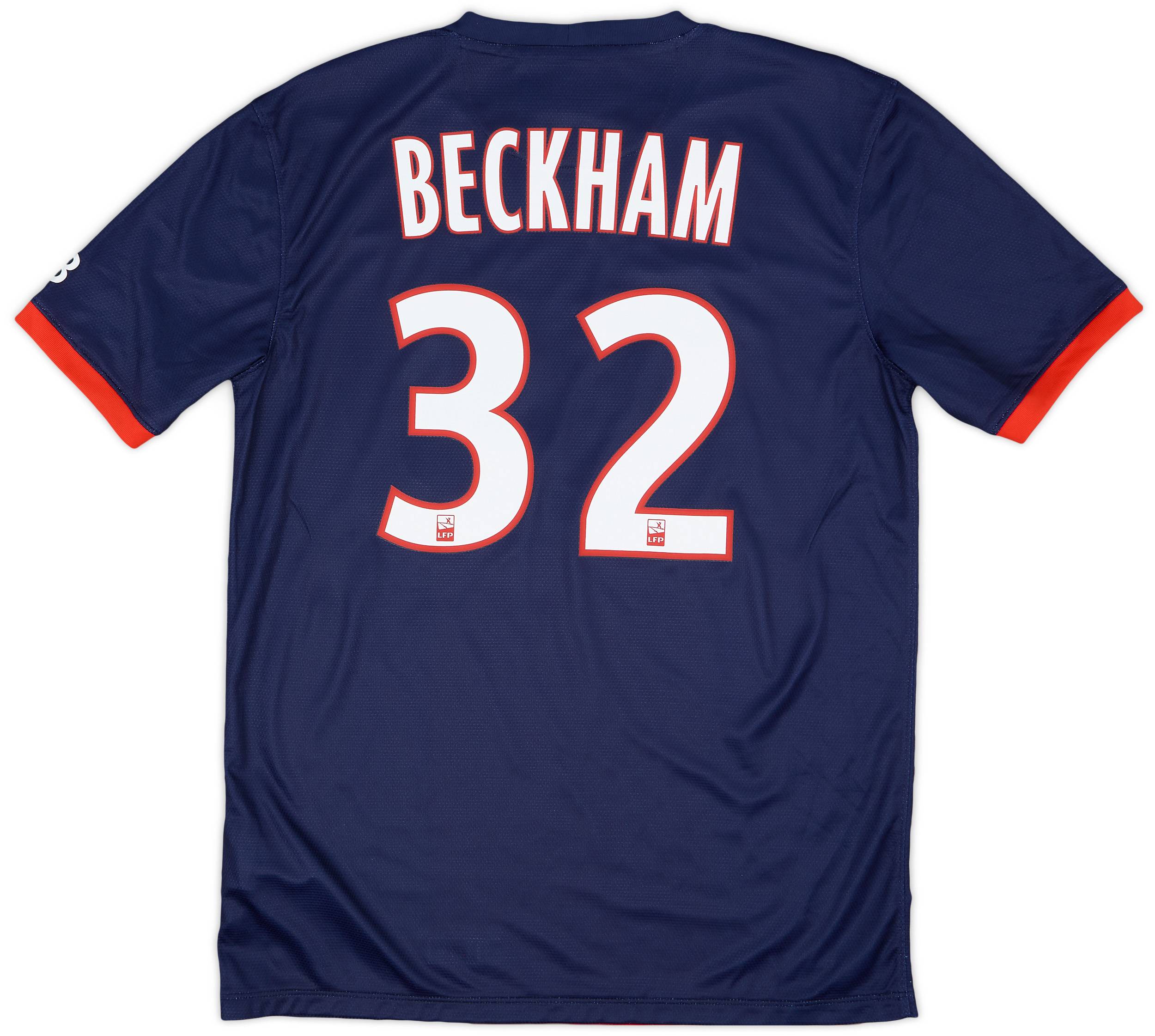 2013-14 Paris Saint-Germain Home Shirt Beckham #32 (M)