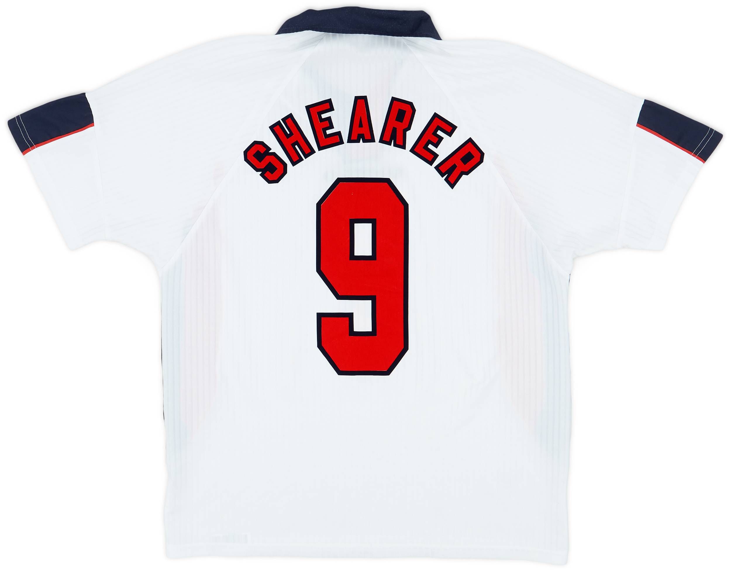 1997-99 England Home Shirt Shearer #9 - 8/10 - (L)