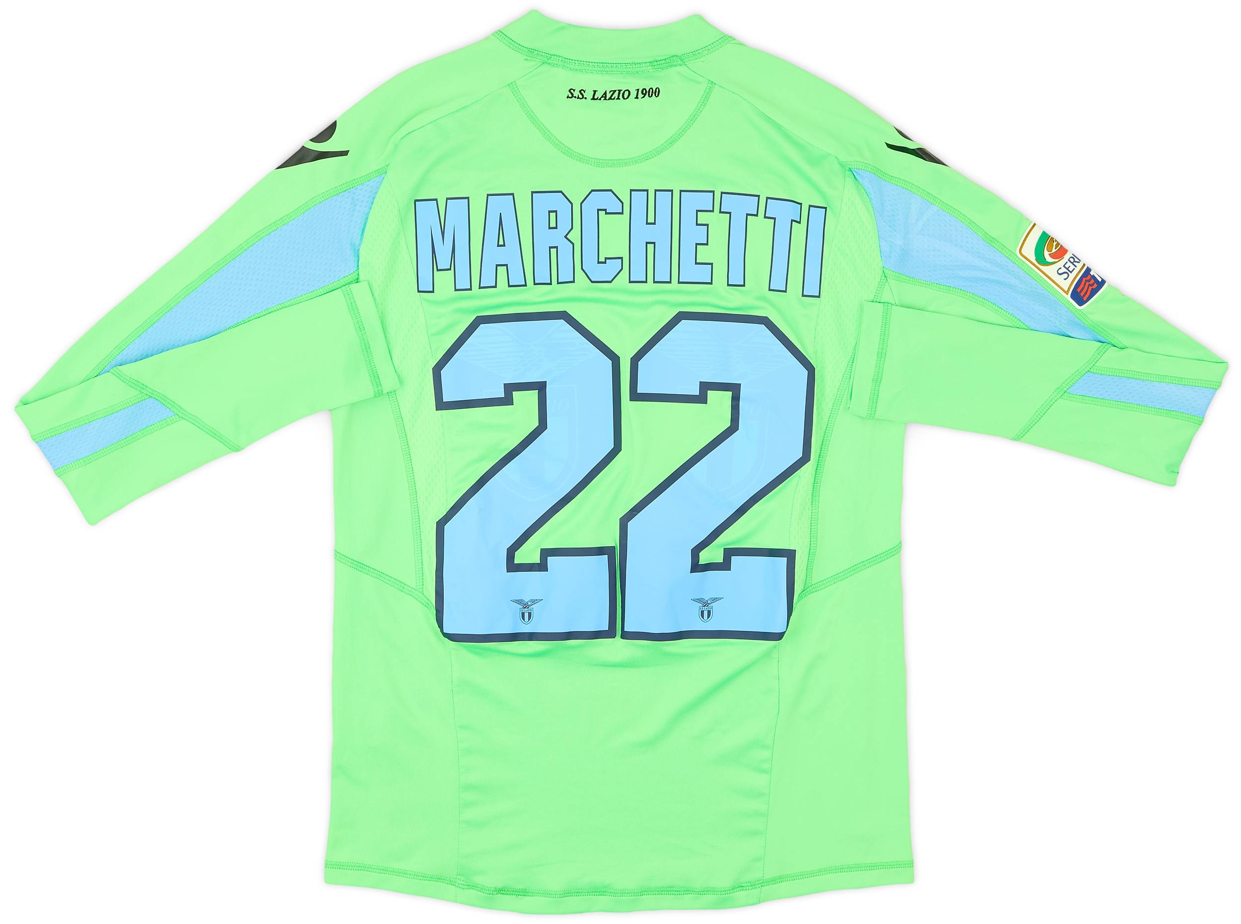 2012-13 Lazio GK Shirt Marchetti #22 - 9/10 - (S)