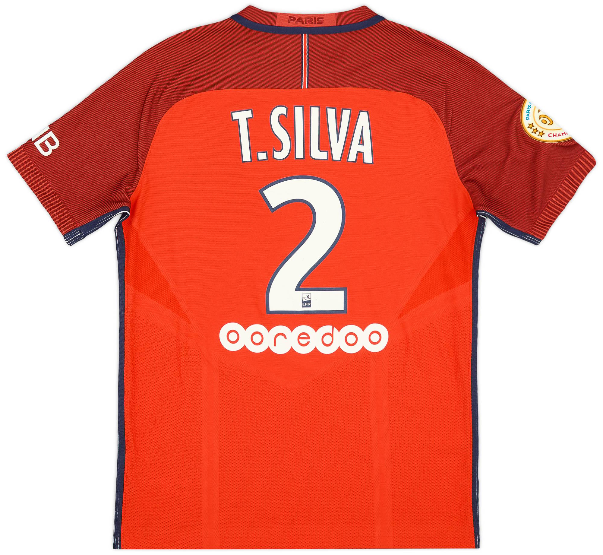 2016-17 Paris Saint-Germain Authentic Away Shirt T.Silva #2 - 8/10 - (M)