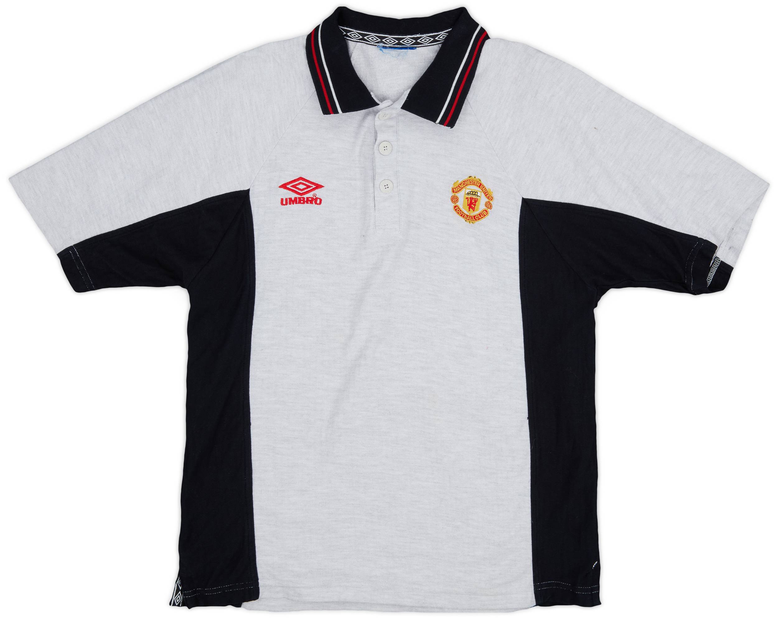 1996-98 Manchester United Umbro Polo Shirt - 7/10 - (M)