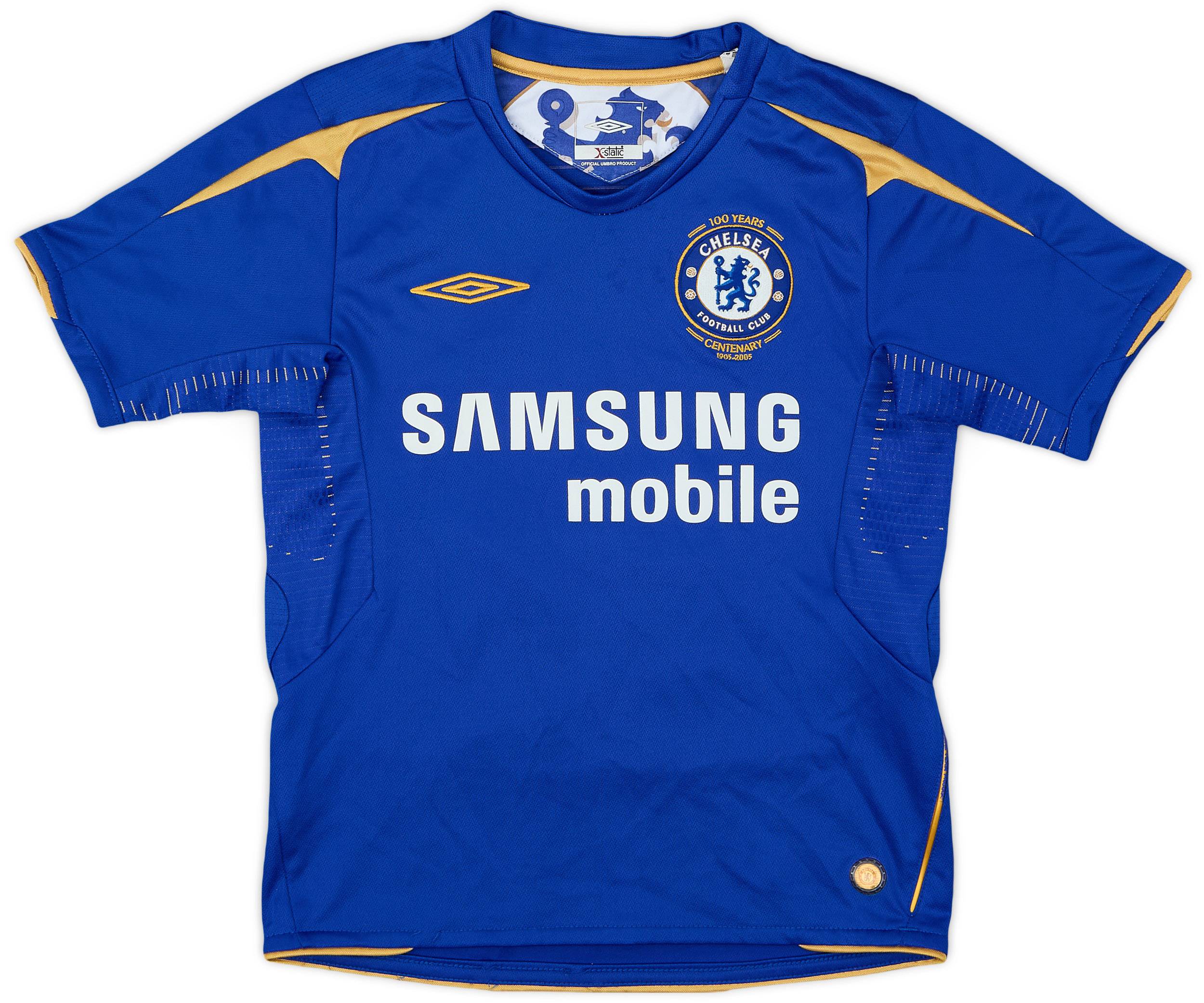 チェルシーFC　ユニフォーム　2005/06 ホーム　100周年 2005-06 Chelsea Centenary Home Shirt Duff #11 - 7/10 - (S.Boys)