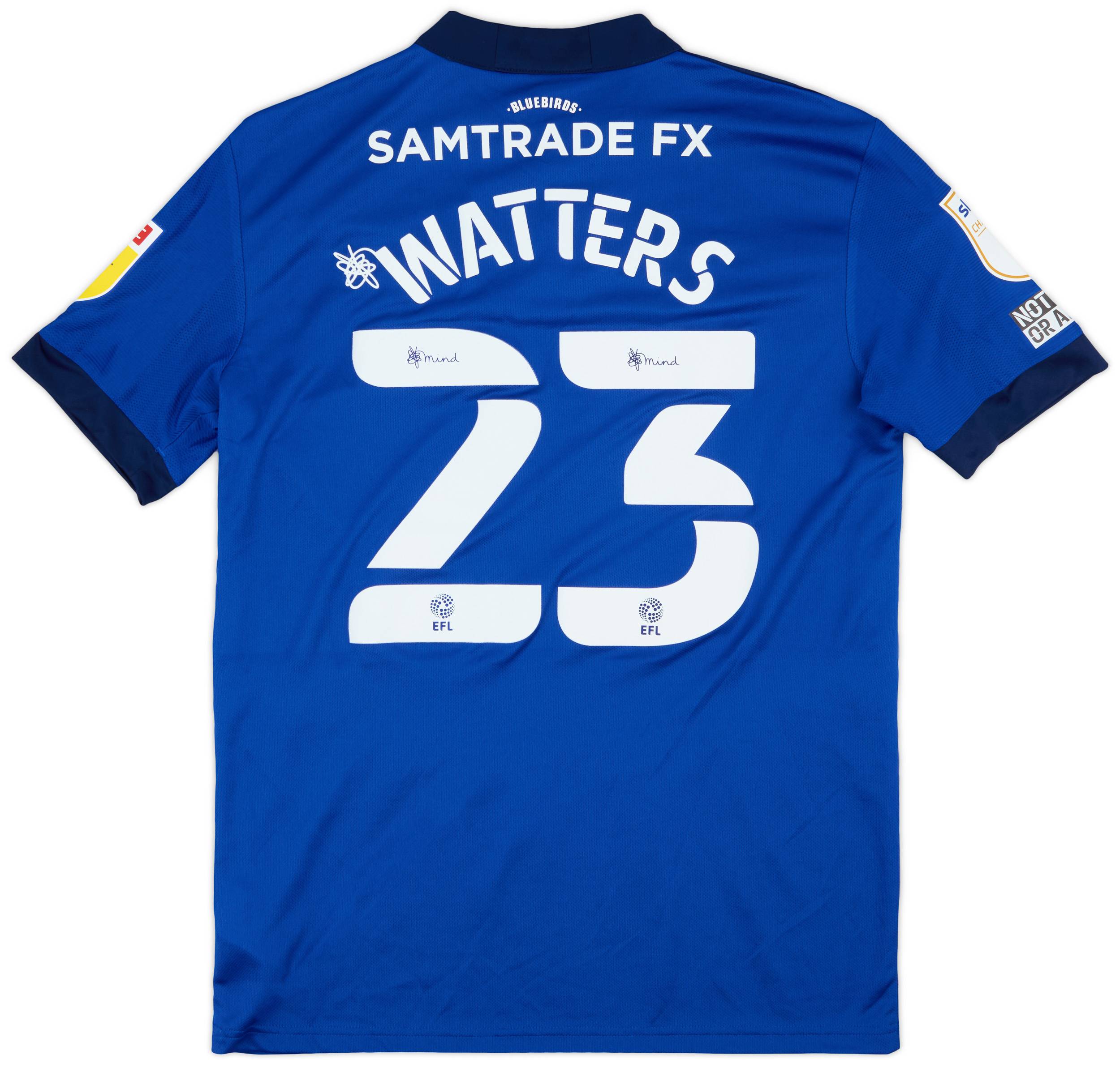 2021-22 Cardiff Match Issue Home Shirt Watters #23