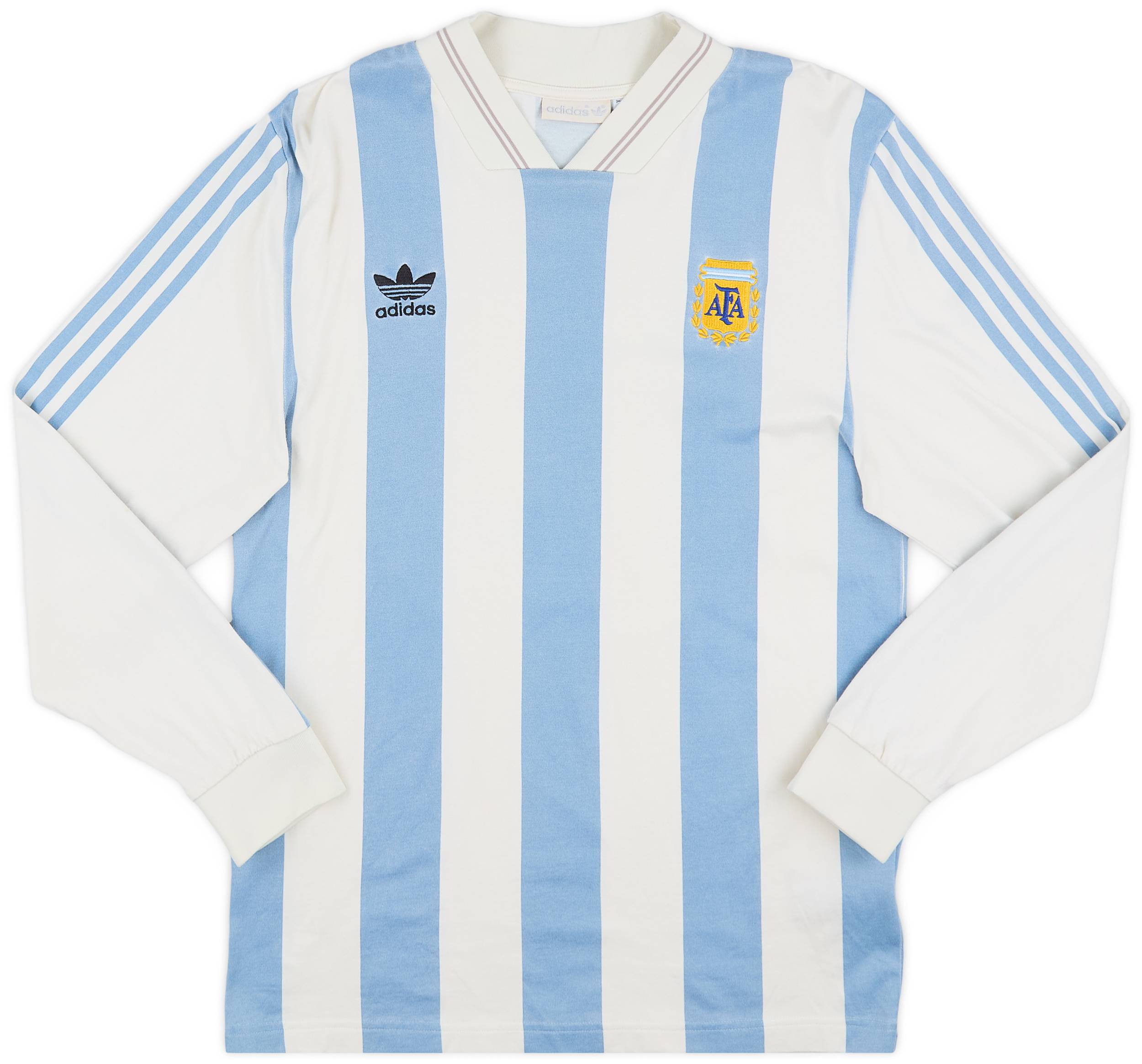2018-19 Argentina adidas '1993' Retro Home L/S Shirt (Maradona) #10 - 6/10 - (M)
