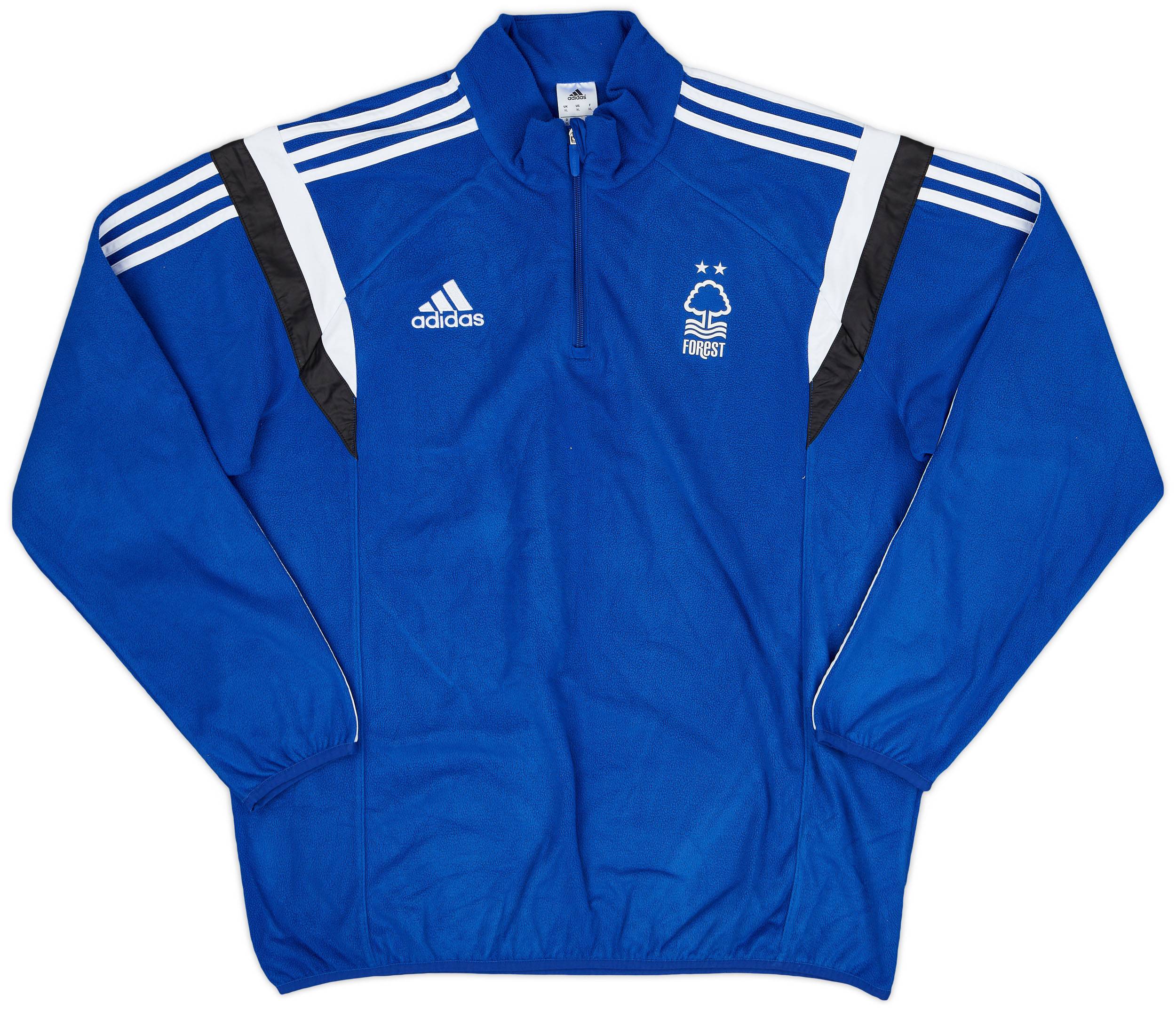 2014-15 Nottingham Forest adidas 1/4 Zip Fleece Top - 10/10 - (XL)