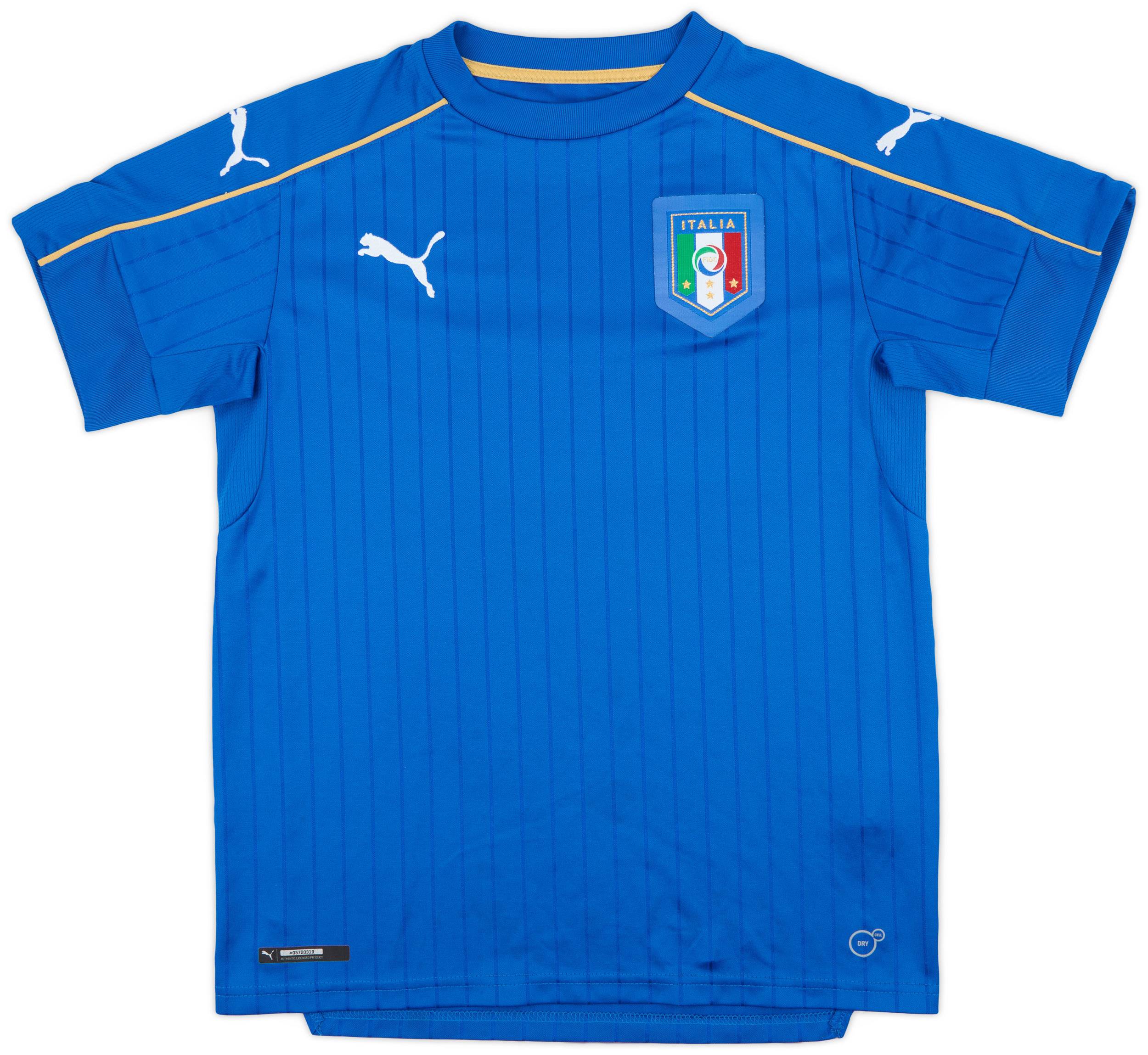 2016-17 Italy Home Shirt - 9/10 - (XL.Boys)