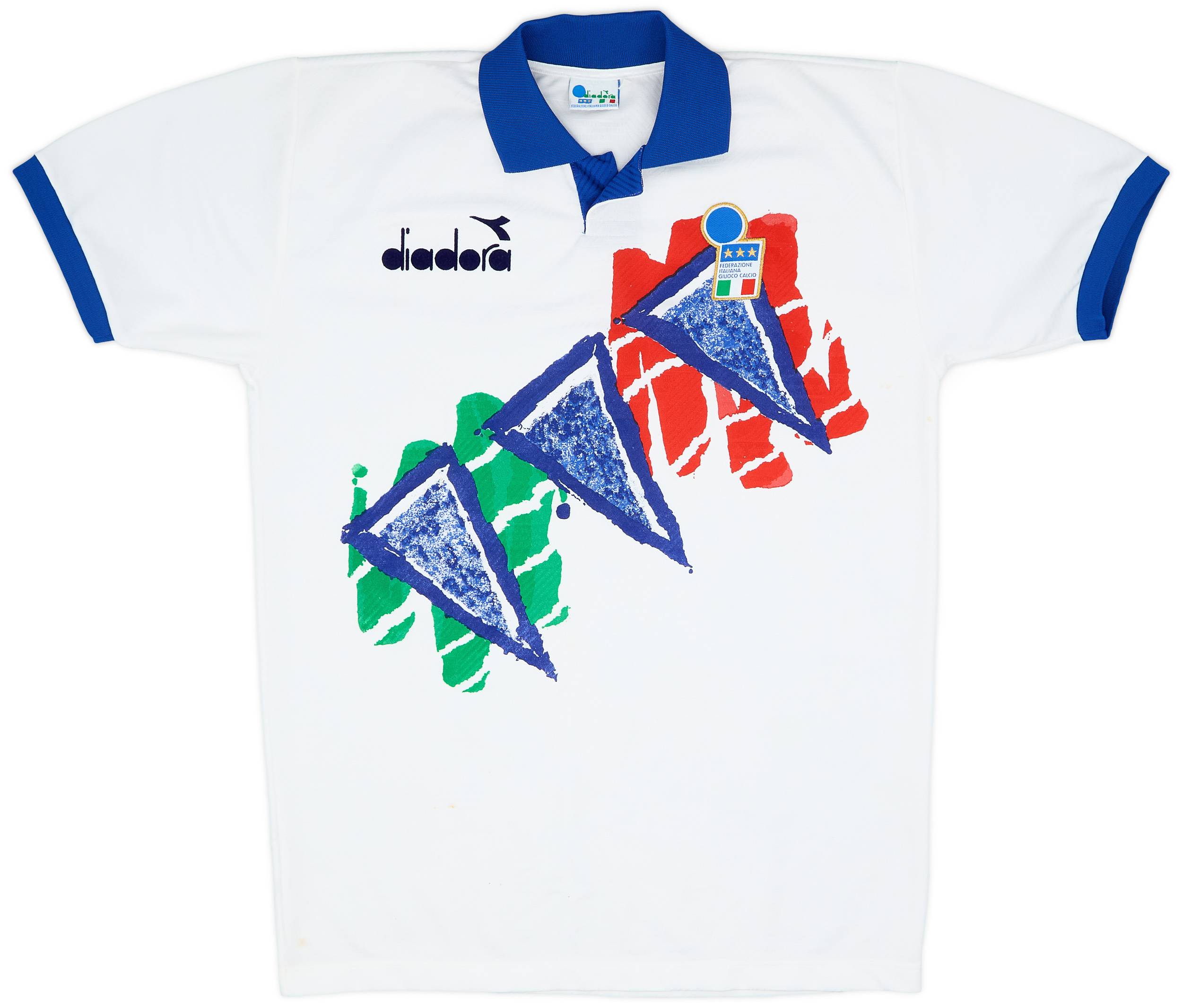 1994-95 Italy Diadora Training Shirt - 9/10 - (L)