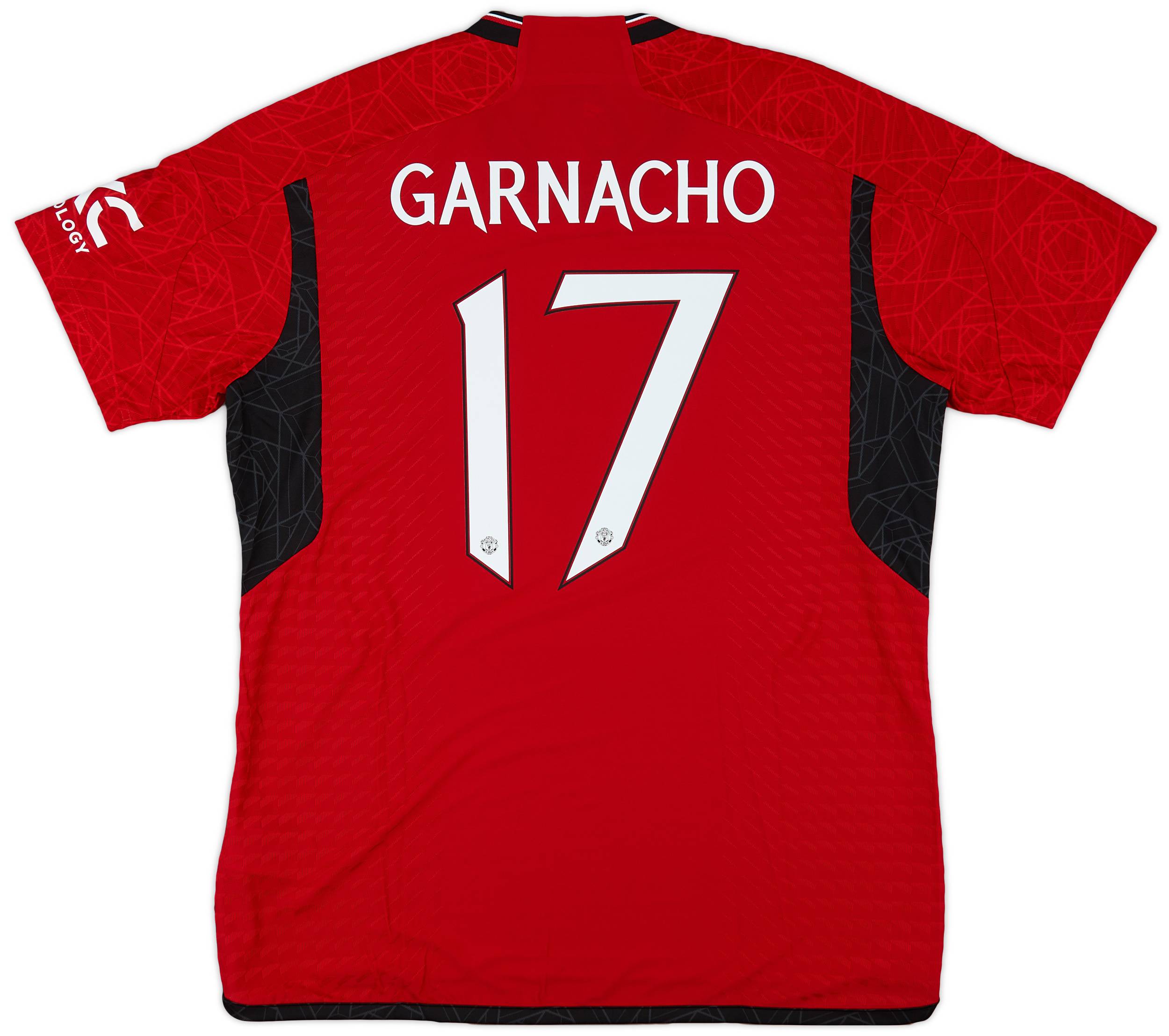 2023-24 Manchester United Authentic Home Shirt Garnacho #17 (XL)