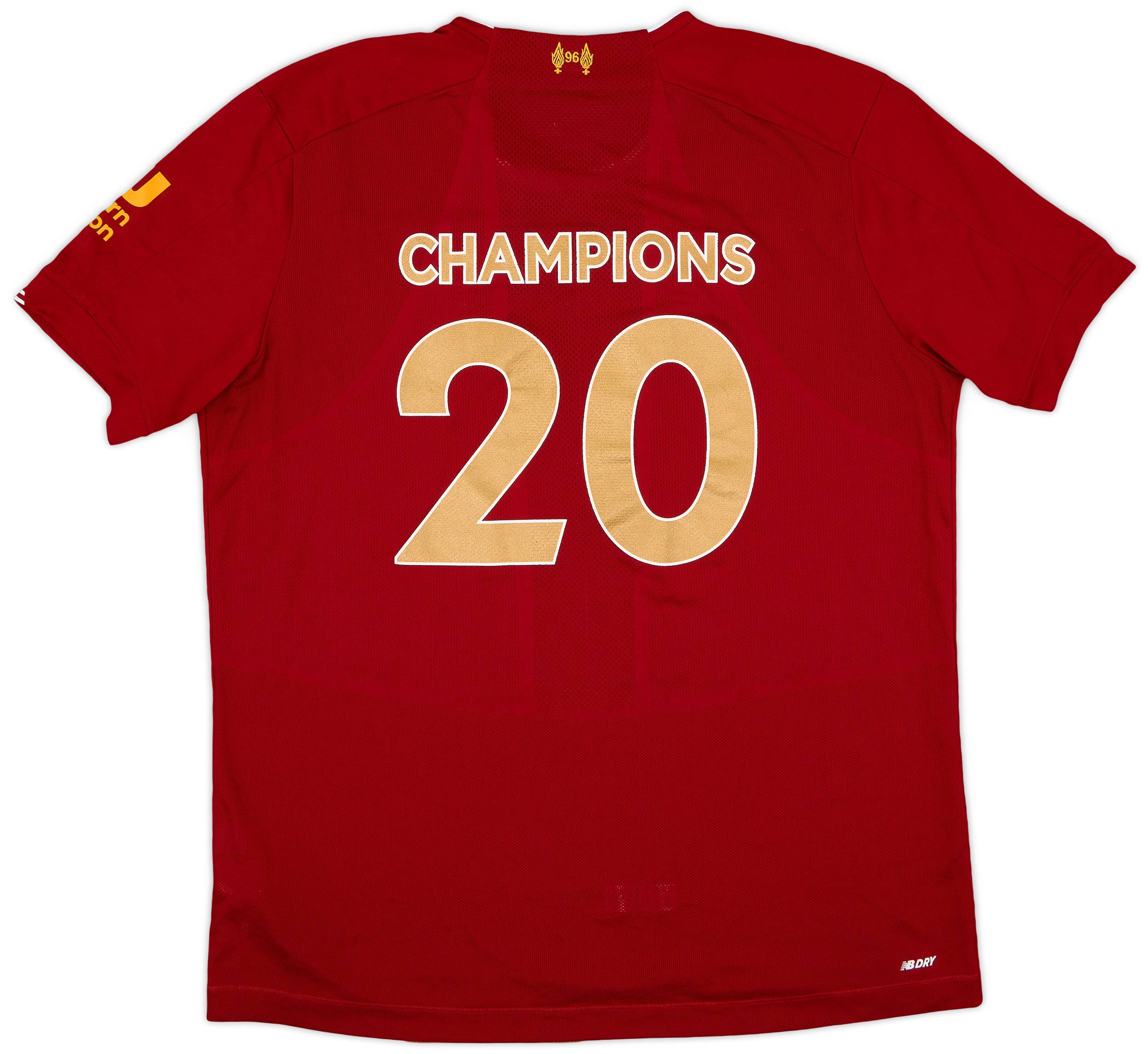 公式の  Shirt Home Liverpool 2019-20 Champions (XL) - 9/10 - #20 ウェア