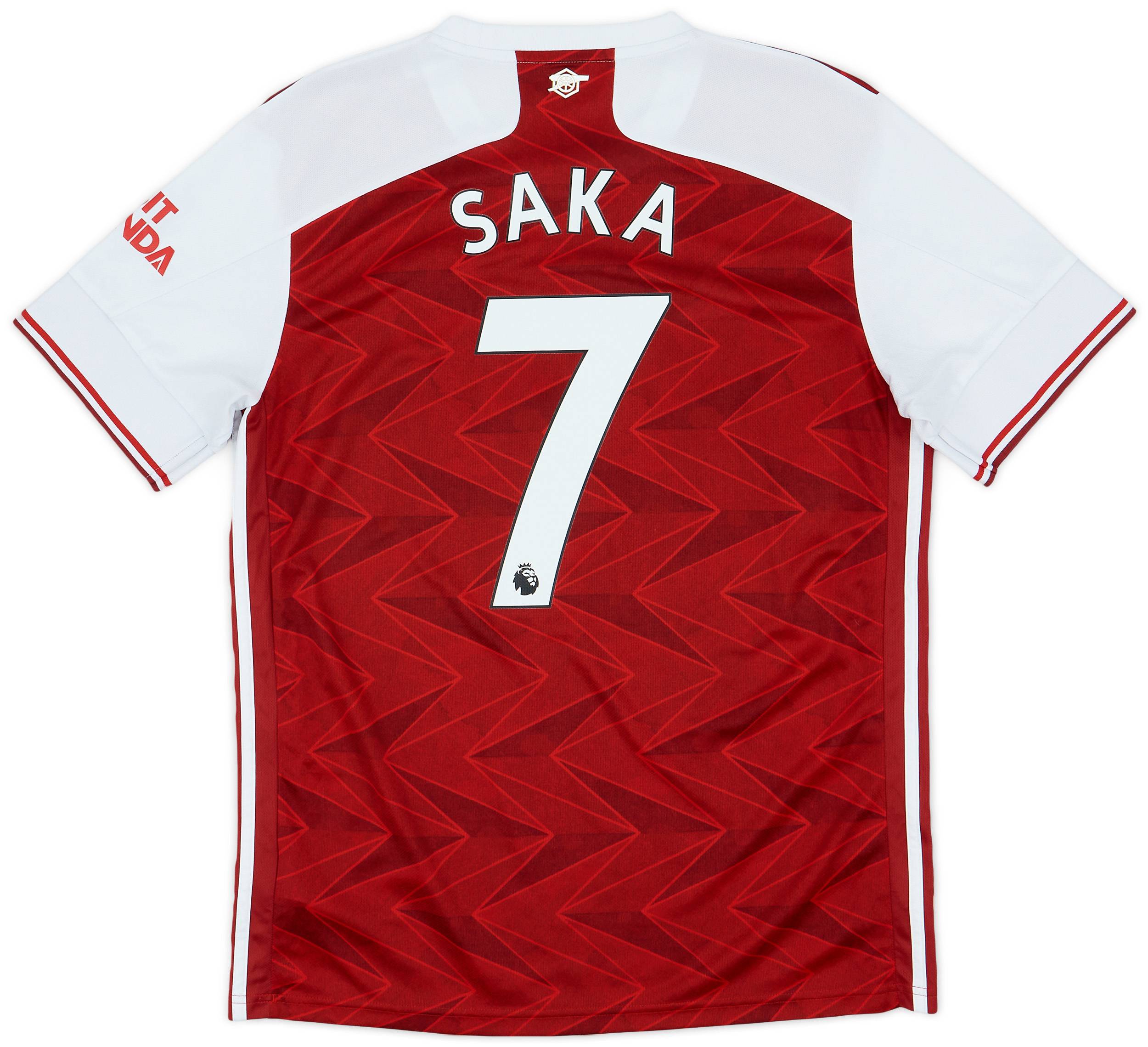 2020-21 Arsenal Home Shirt Saka #7 - 6/10 - (L)