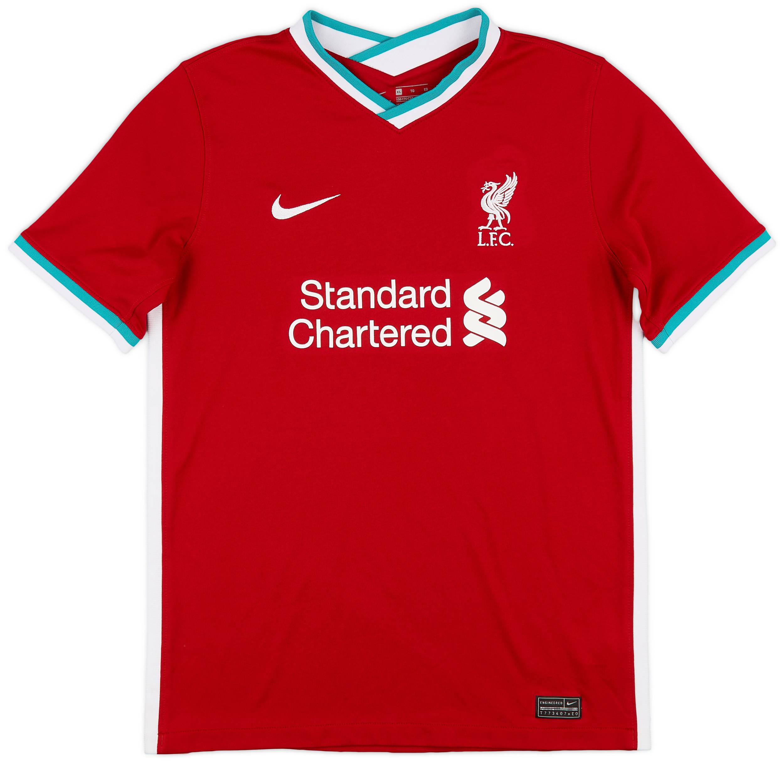 2020-21 Liverpool Home Shirt - 8/10 - (XL.Boys)