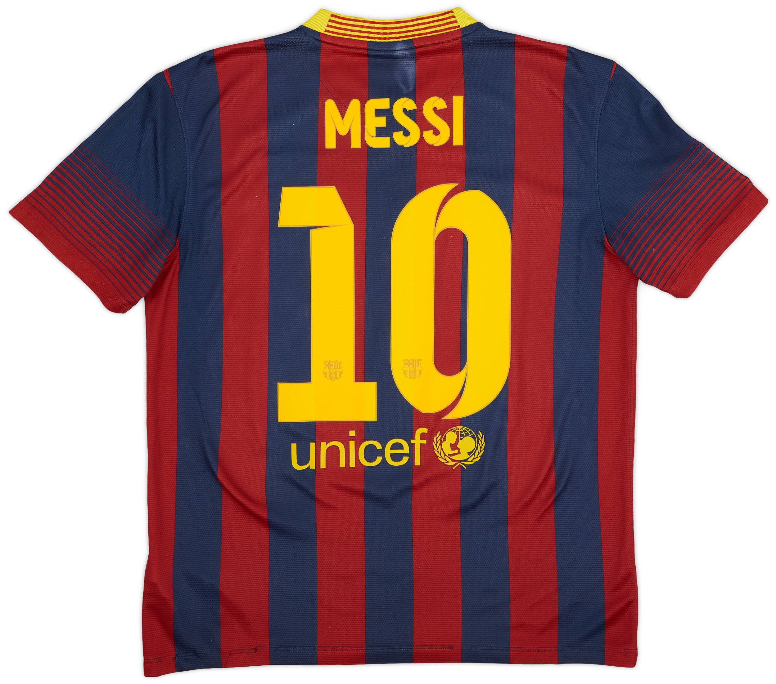 2013 14 Barcelona Home Shirt Messi 10 6 10 M